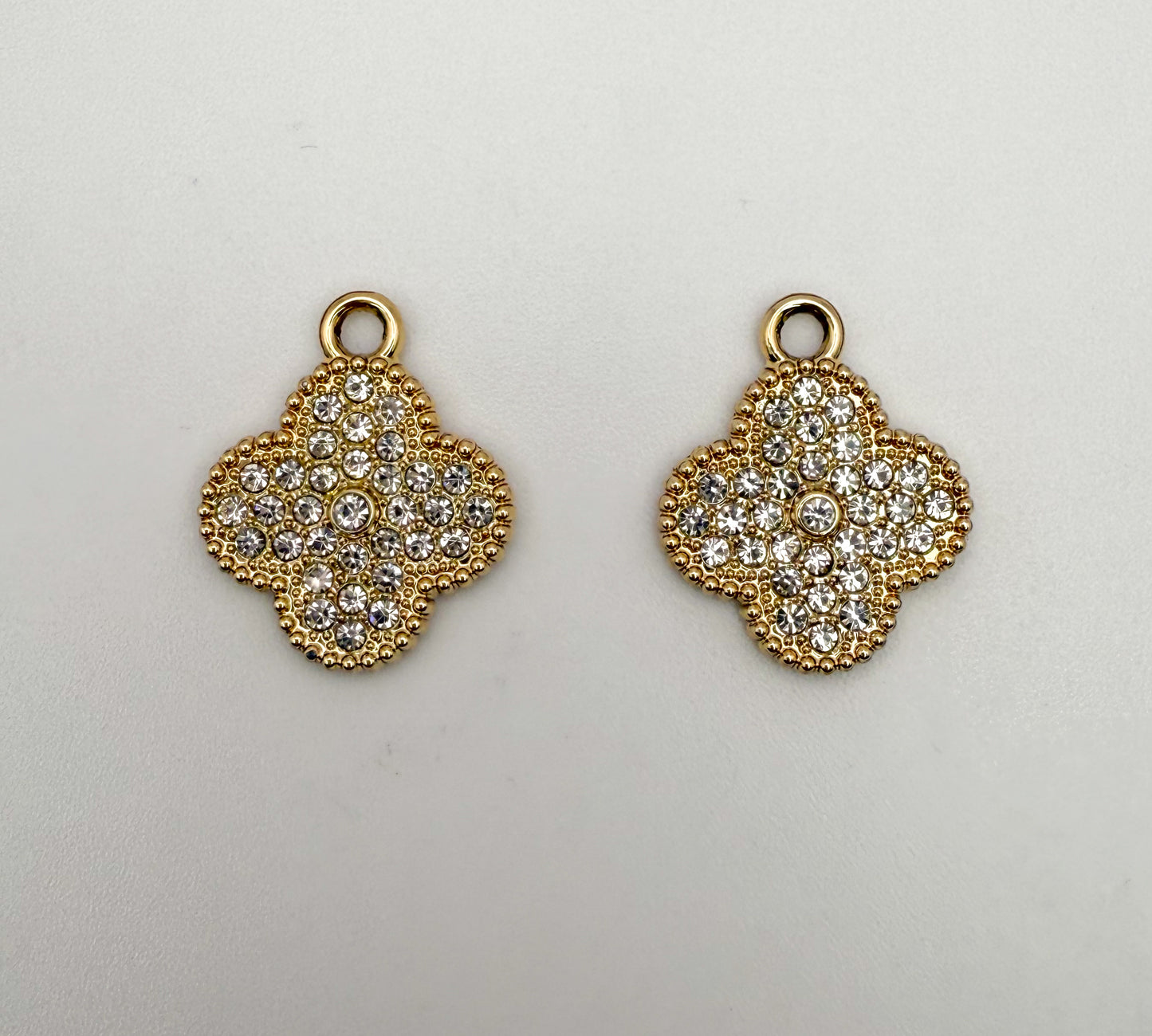 LV Bling Clover Charms (Gold & Silver)