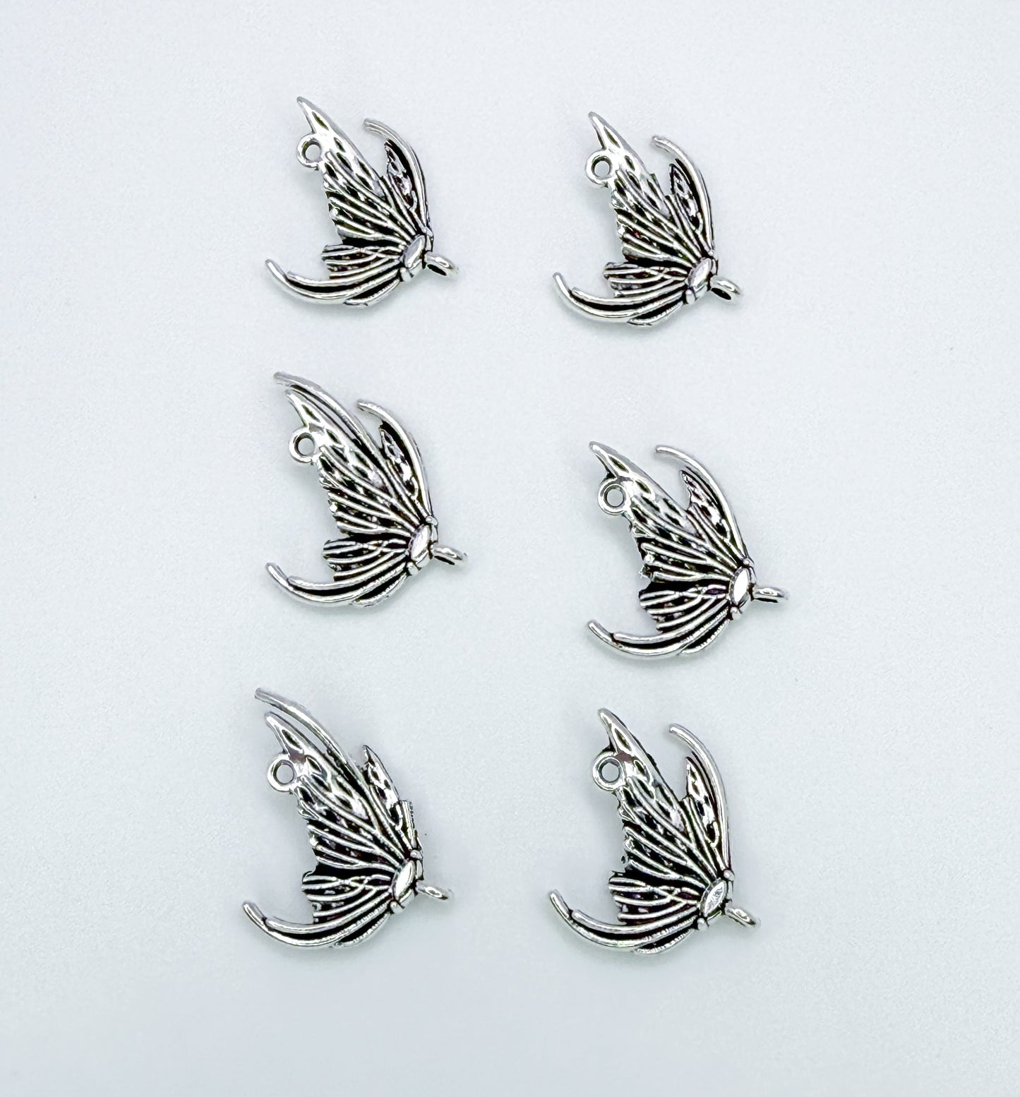 Silver Butterfly Wing Connector DIY Charms