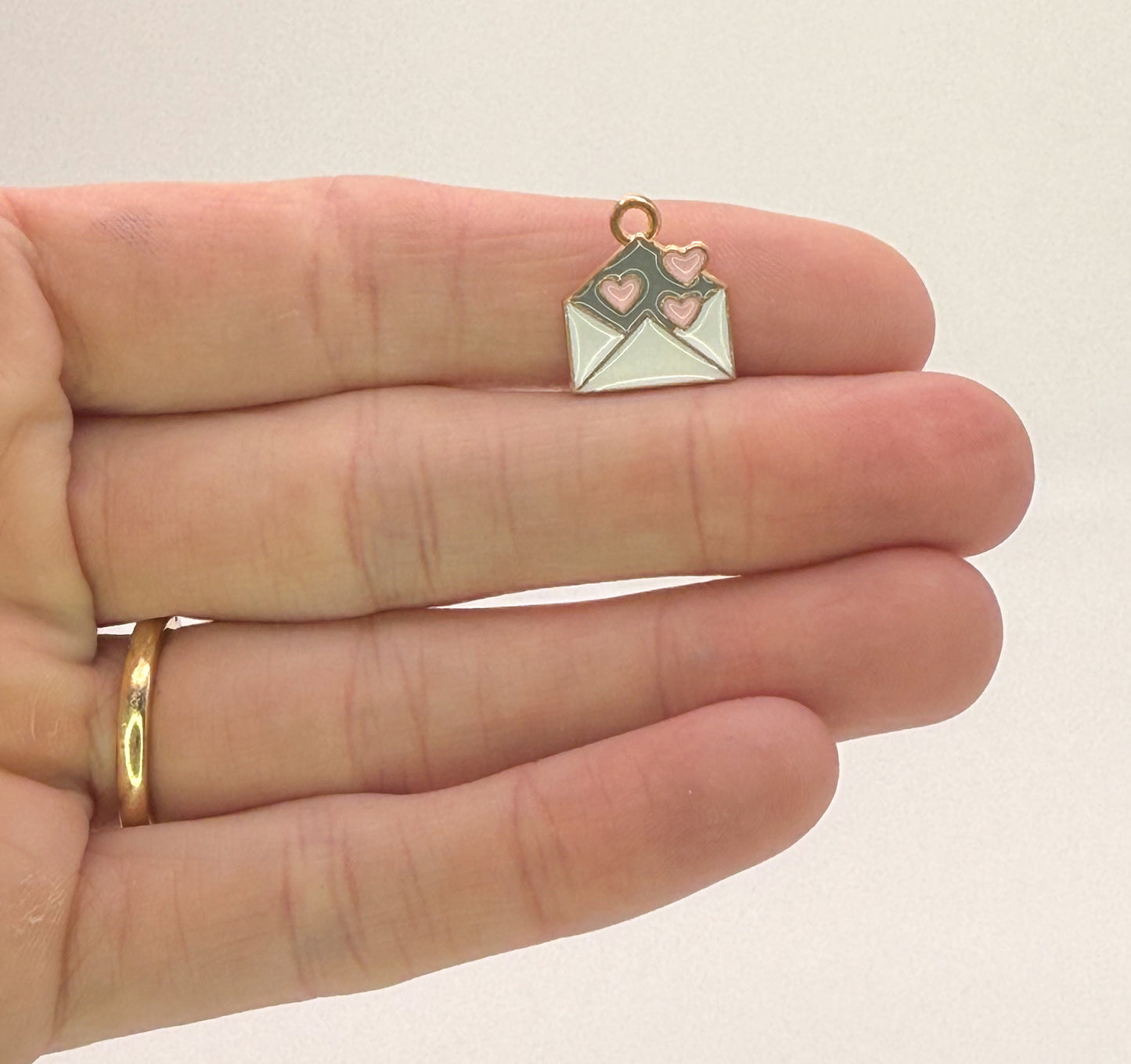 Love Letter Gold DIY Metal Charms