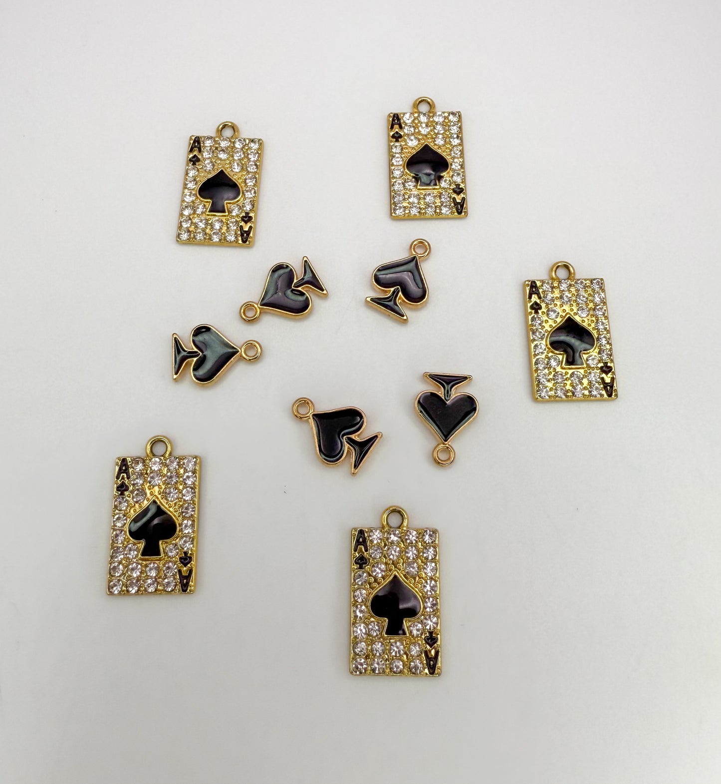 Gold Ace of Spades Card DIY Charm Mix