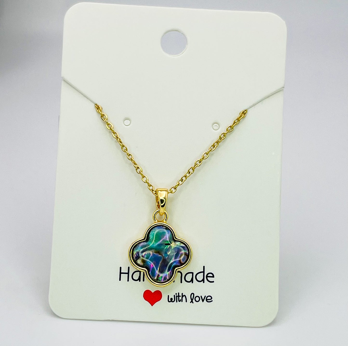 LV Clover Gold or Silver Stainless Steel Necklace