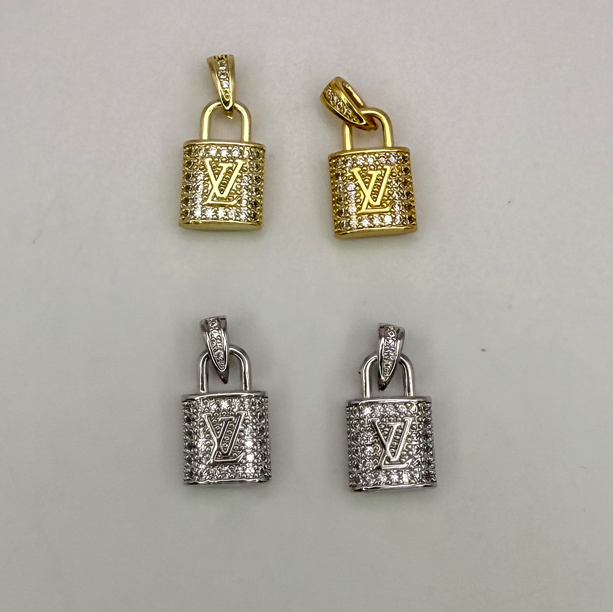 High Quality LV Designer Lock DIY Charm Pendant
