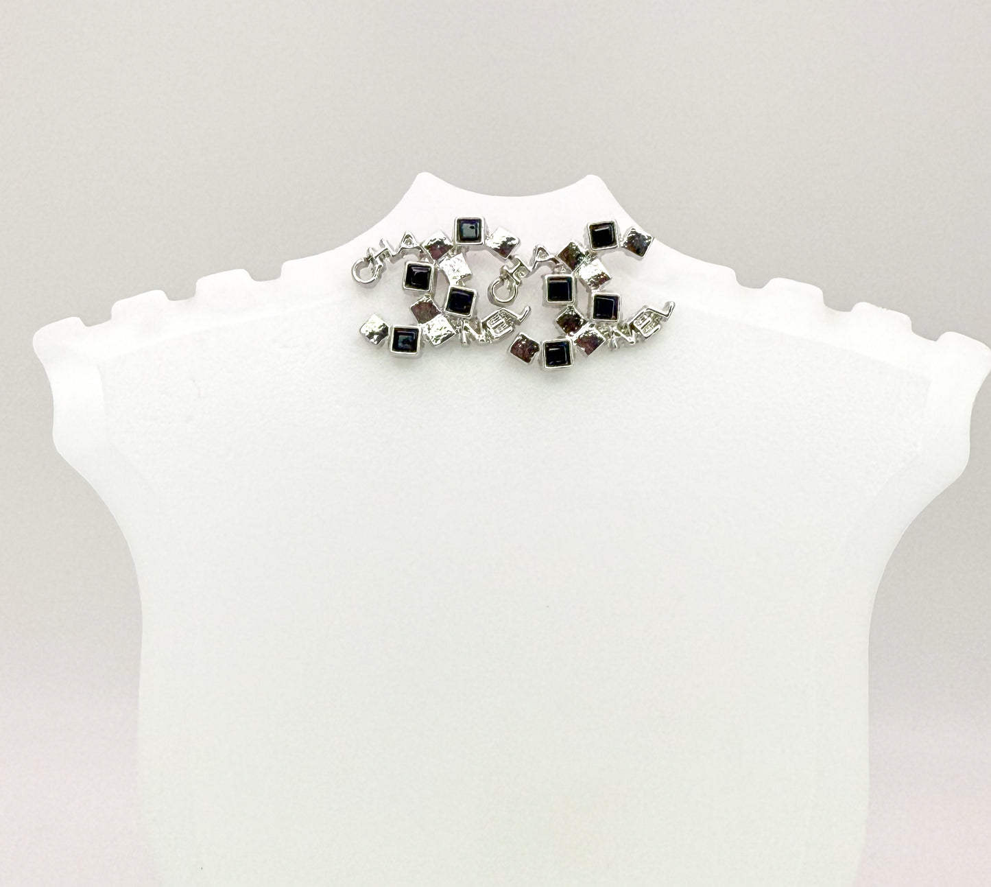 S925 CC Designer Stud Earrings