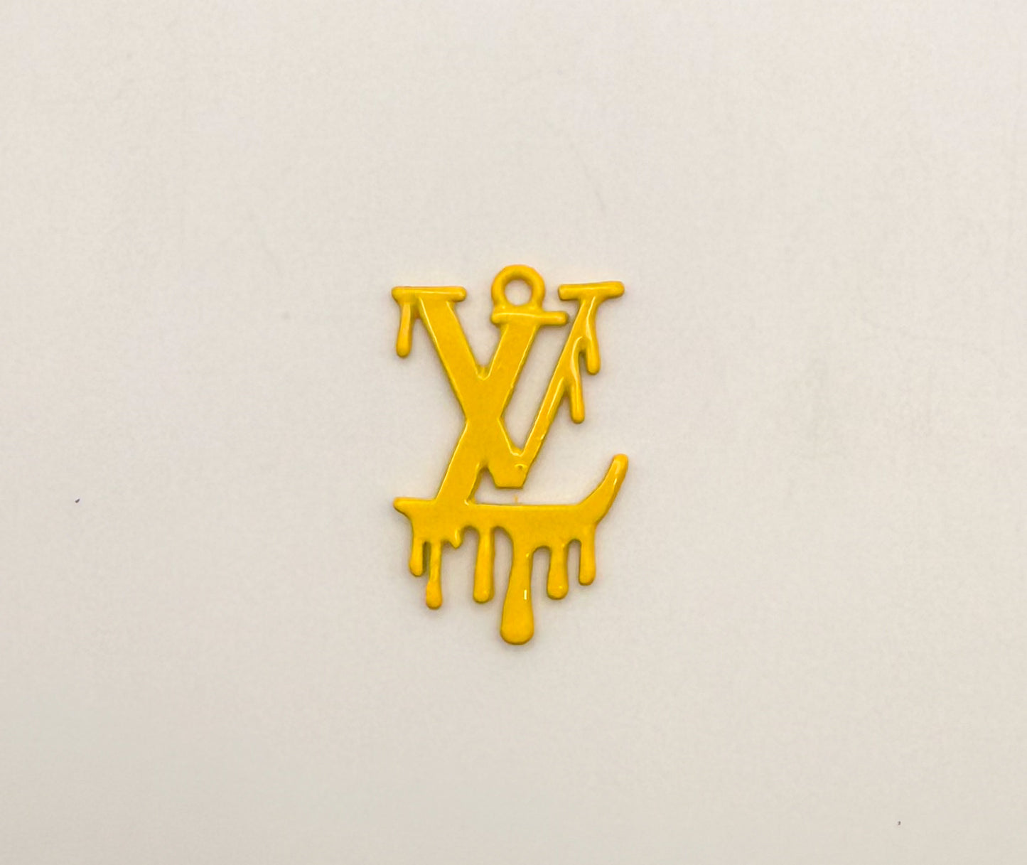 Dripping LV Designer Colorful Enamel Metal DIY Charms