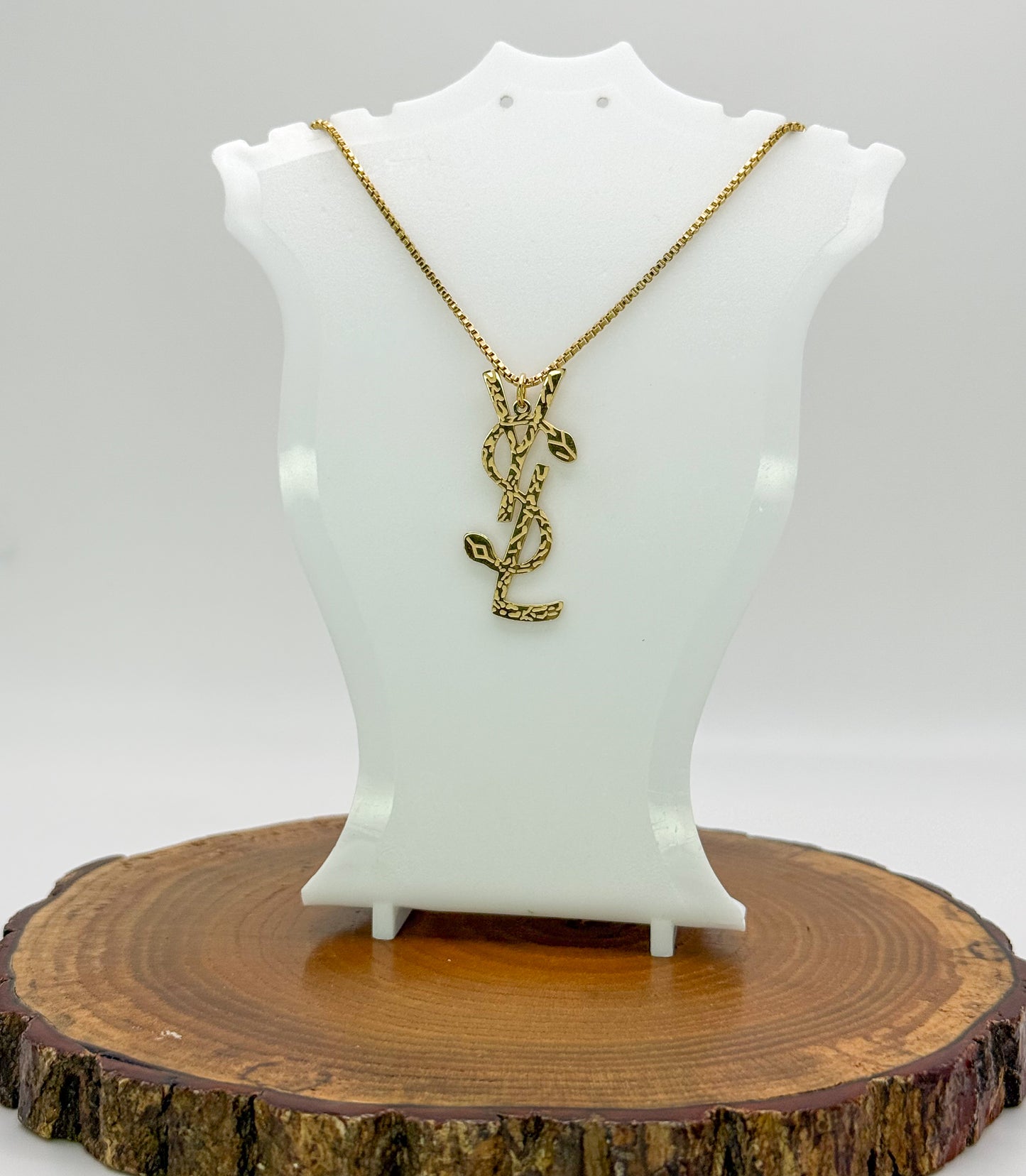 YSL Designer Gold Stainless Steel Necklace