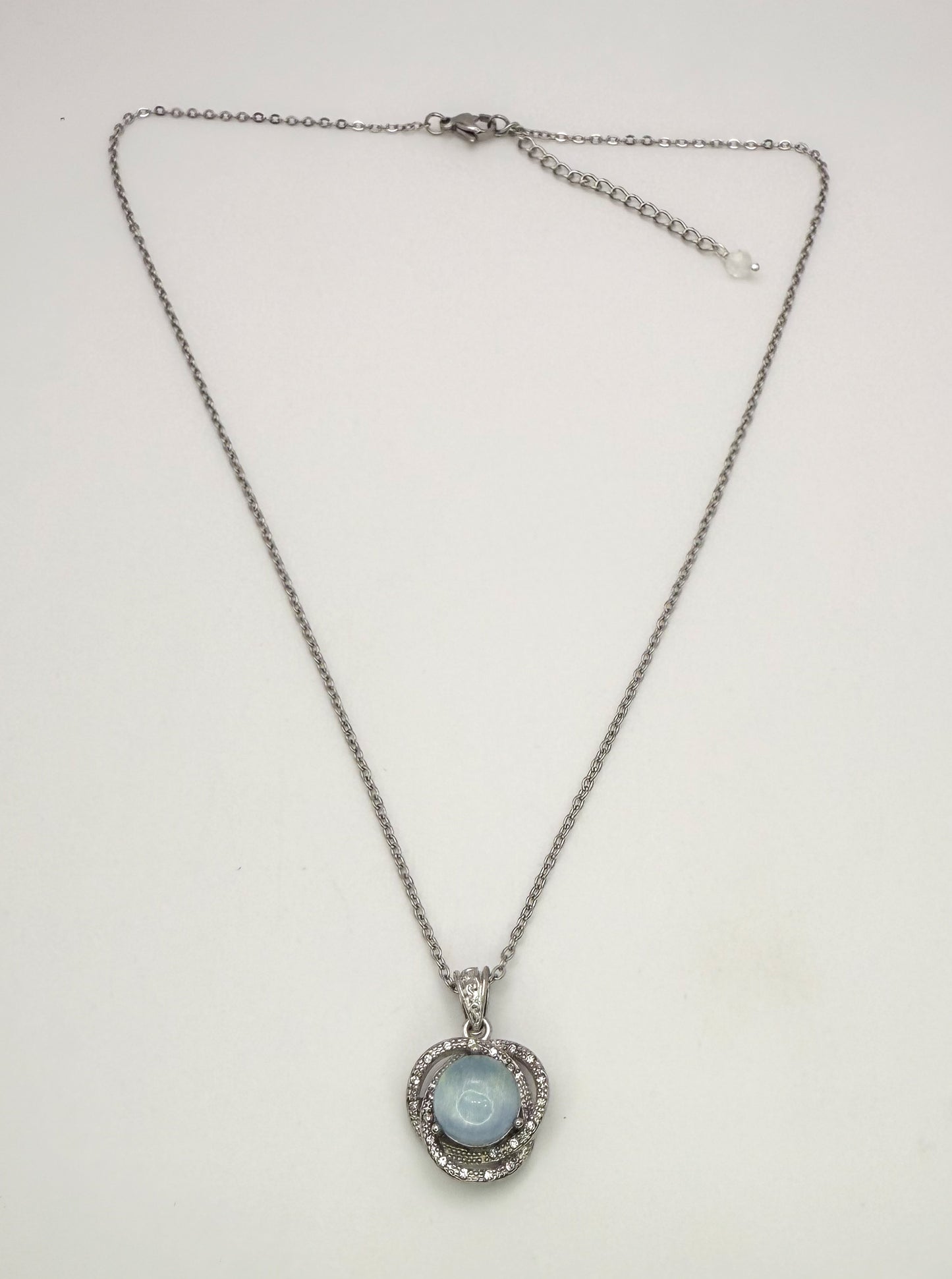 Natural Aquamarine Gemstone Pendant Necklace