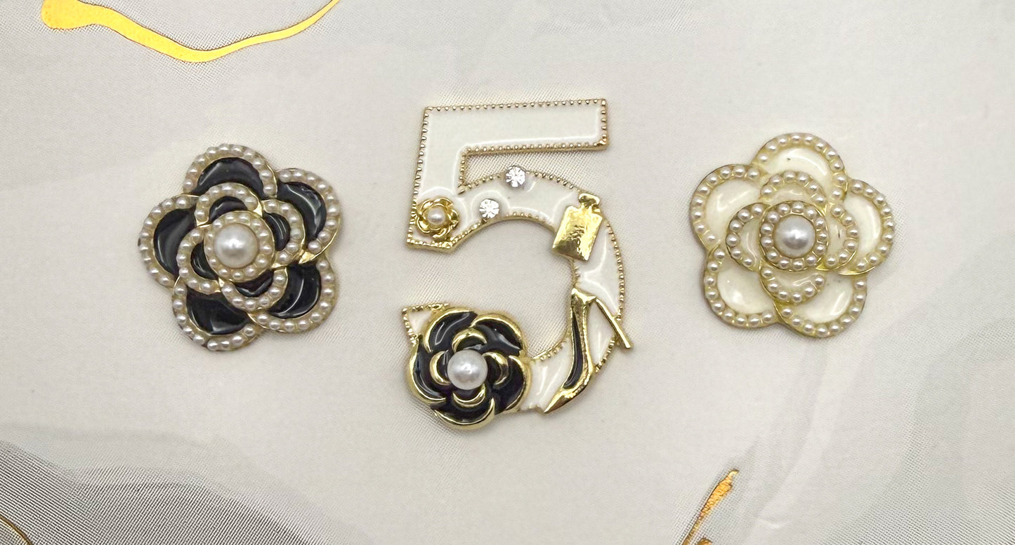 CC No.5 Logo DIY Metal Charms