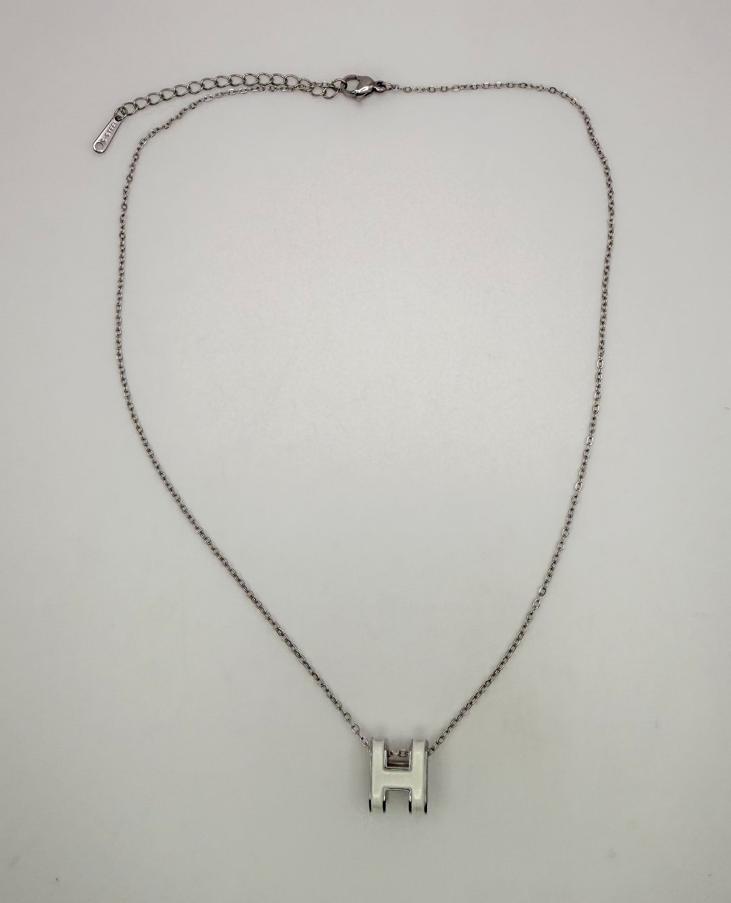 Silver Hermes Designer Necklace