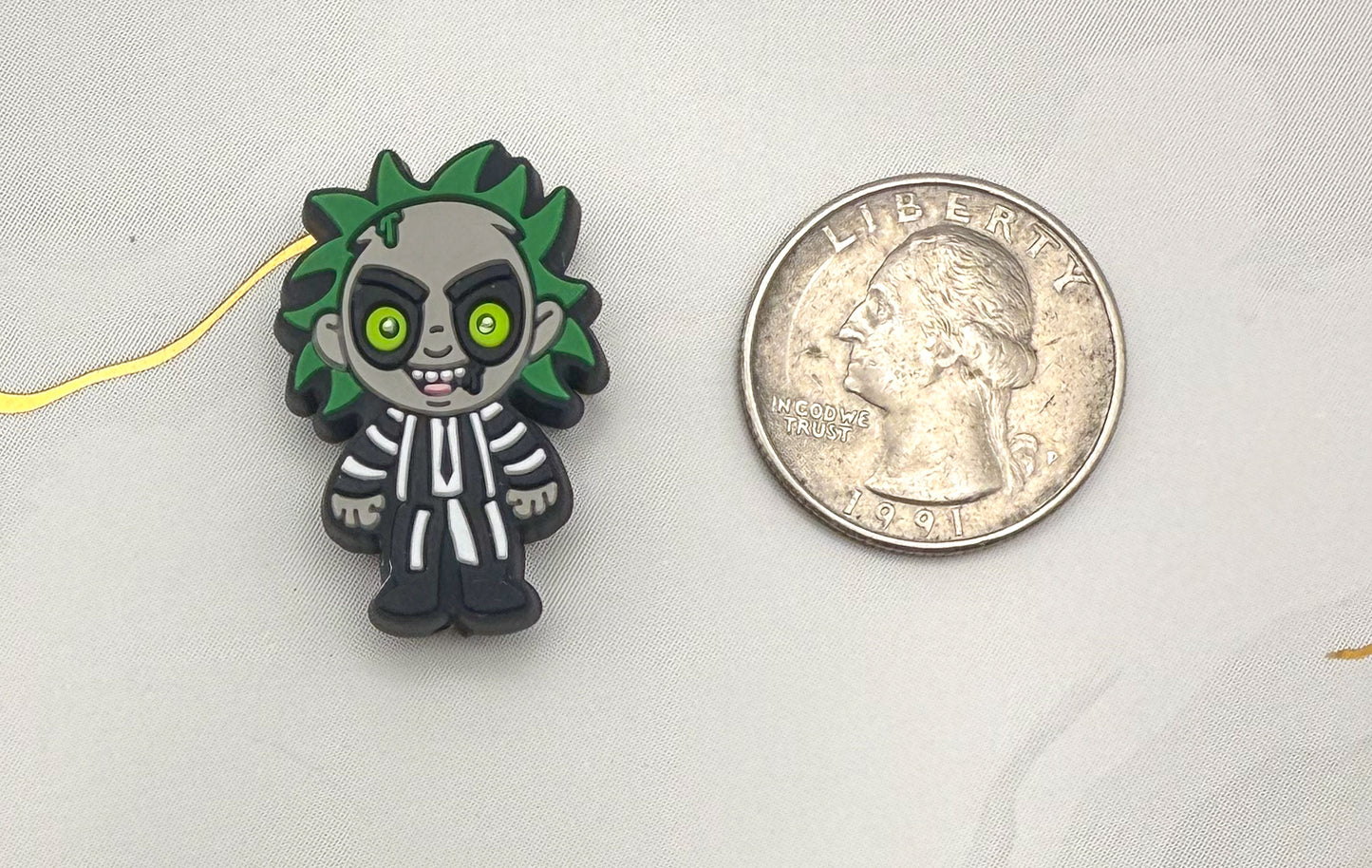 Beetlejuice & Baby Yoda Silicone DIY Focal Pen Beads