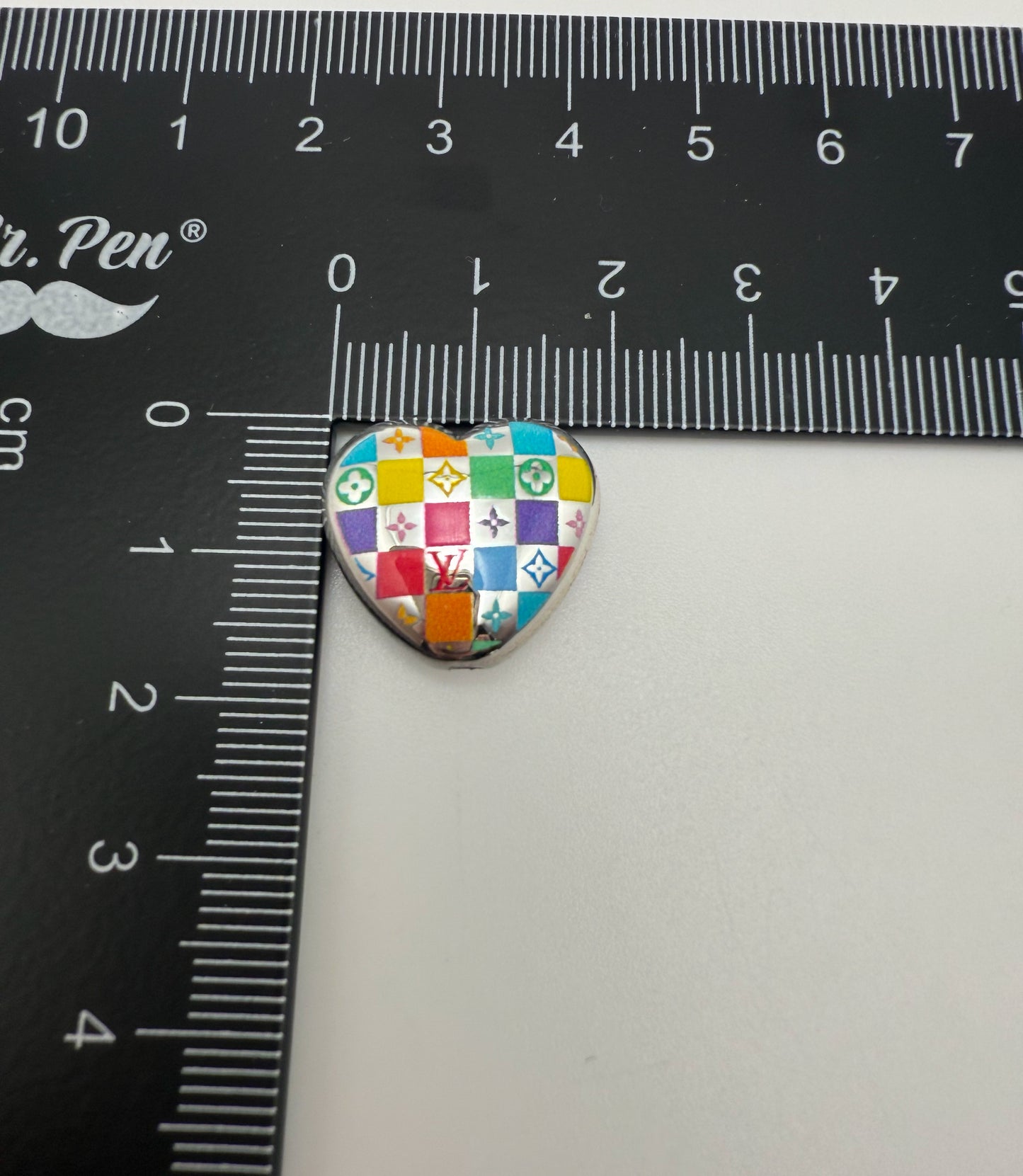 Designer Heart Shaped Acrylic DIY Beads