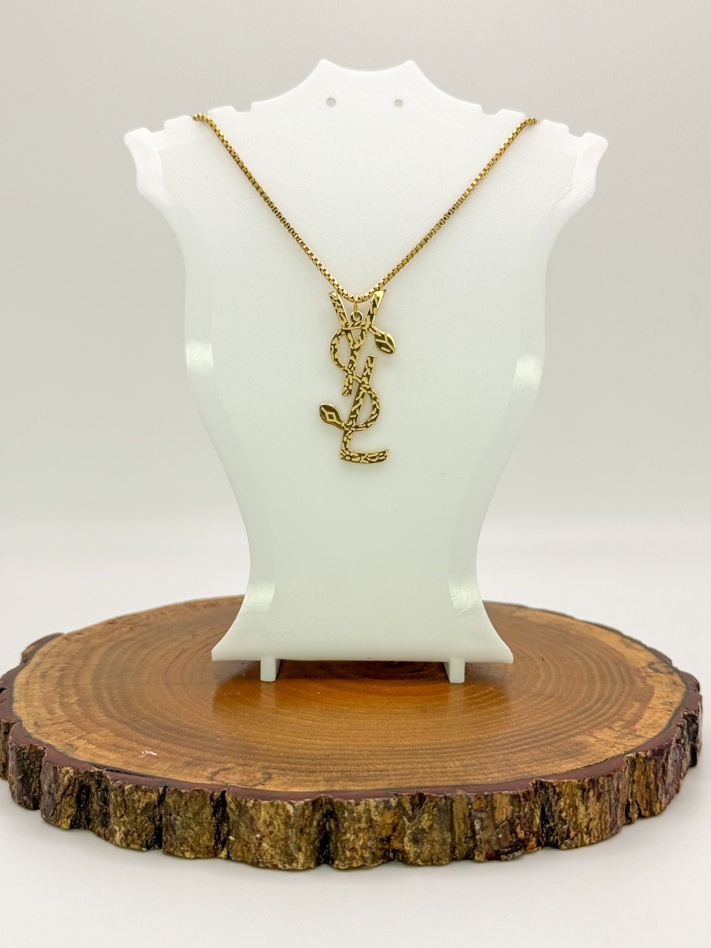 YSL Designer Gold Stainless Steel Necklace