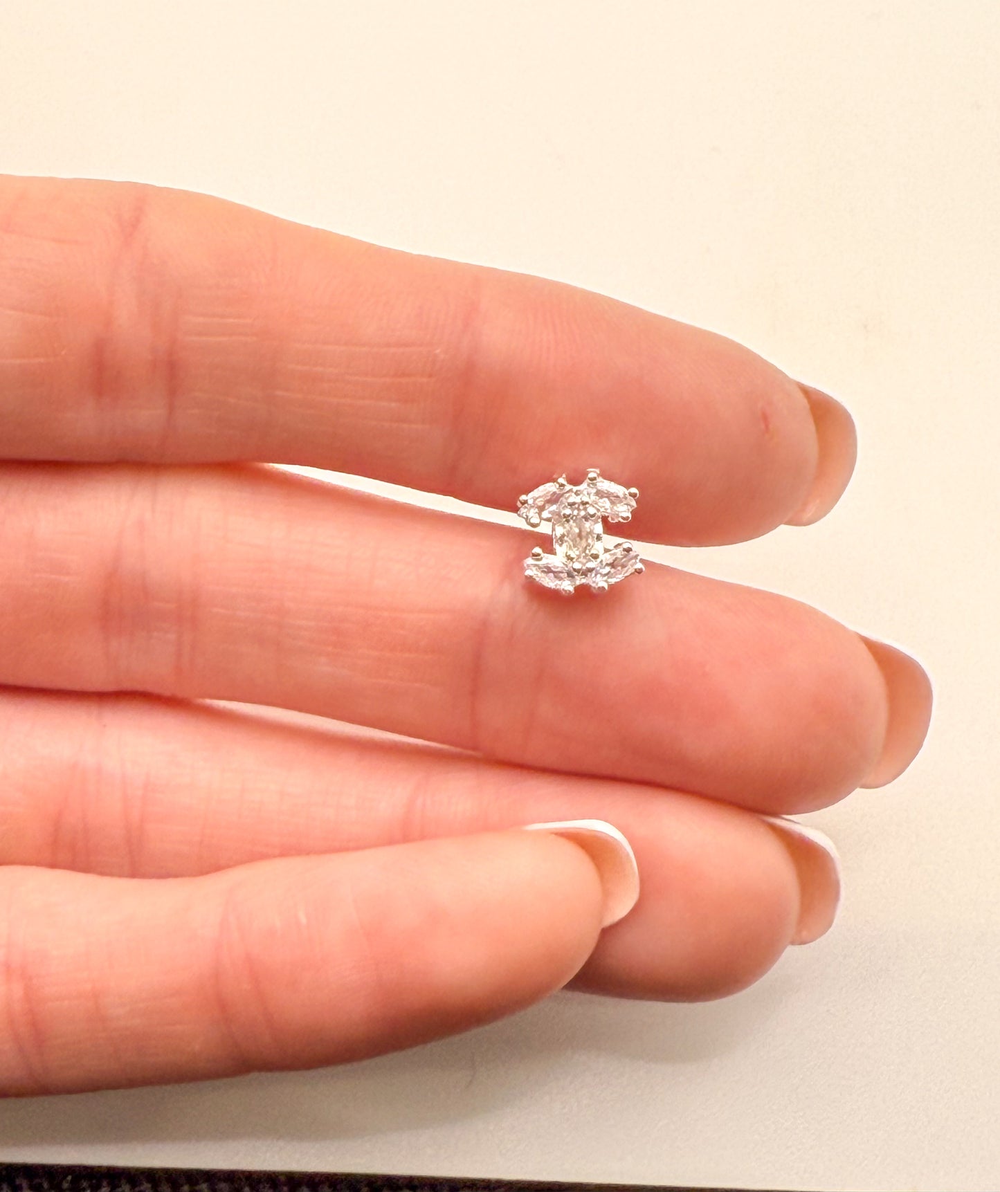 Mini CC Zircon Gold or Silver DIY Metal Spacer Charm Bead