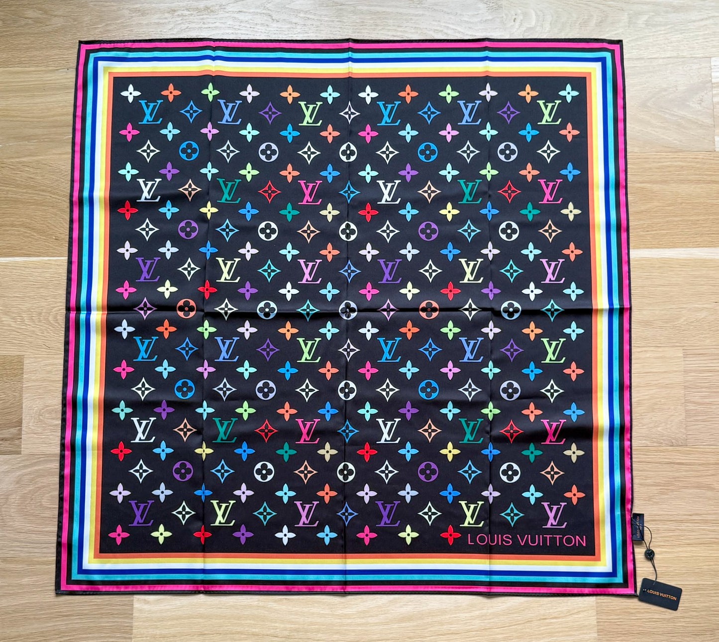 Designer LV & CC Silk Scarf Shawl Tapestry