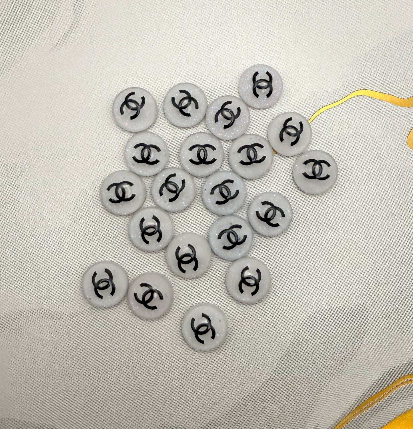 Sparkling CC WaterDrop Resin DIY Nail Charms