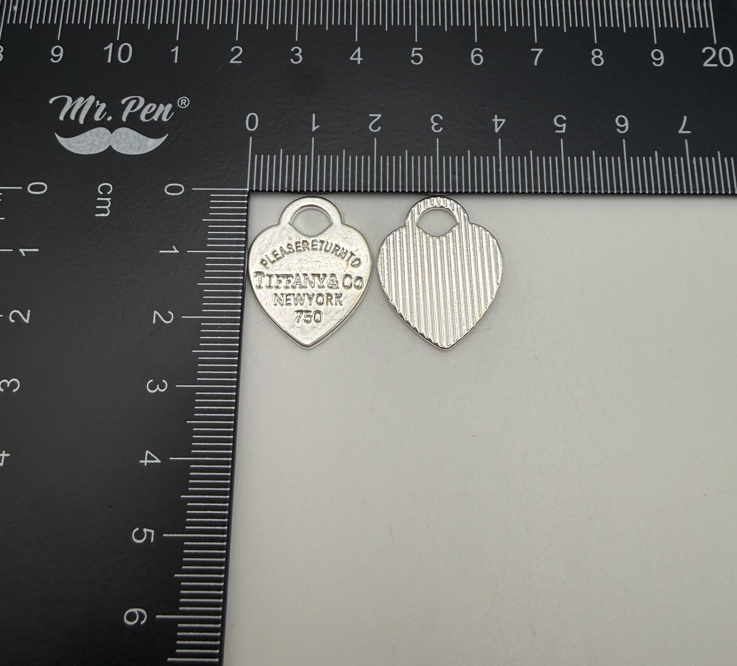 Silver Tiffany & Co Heart Metal DIY Charms
