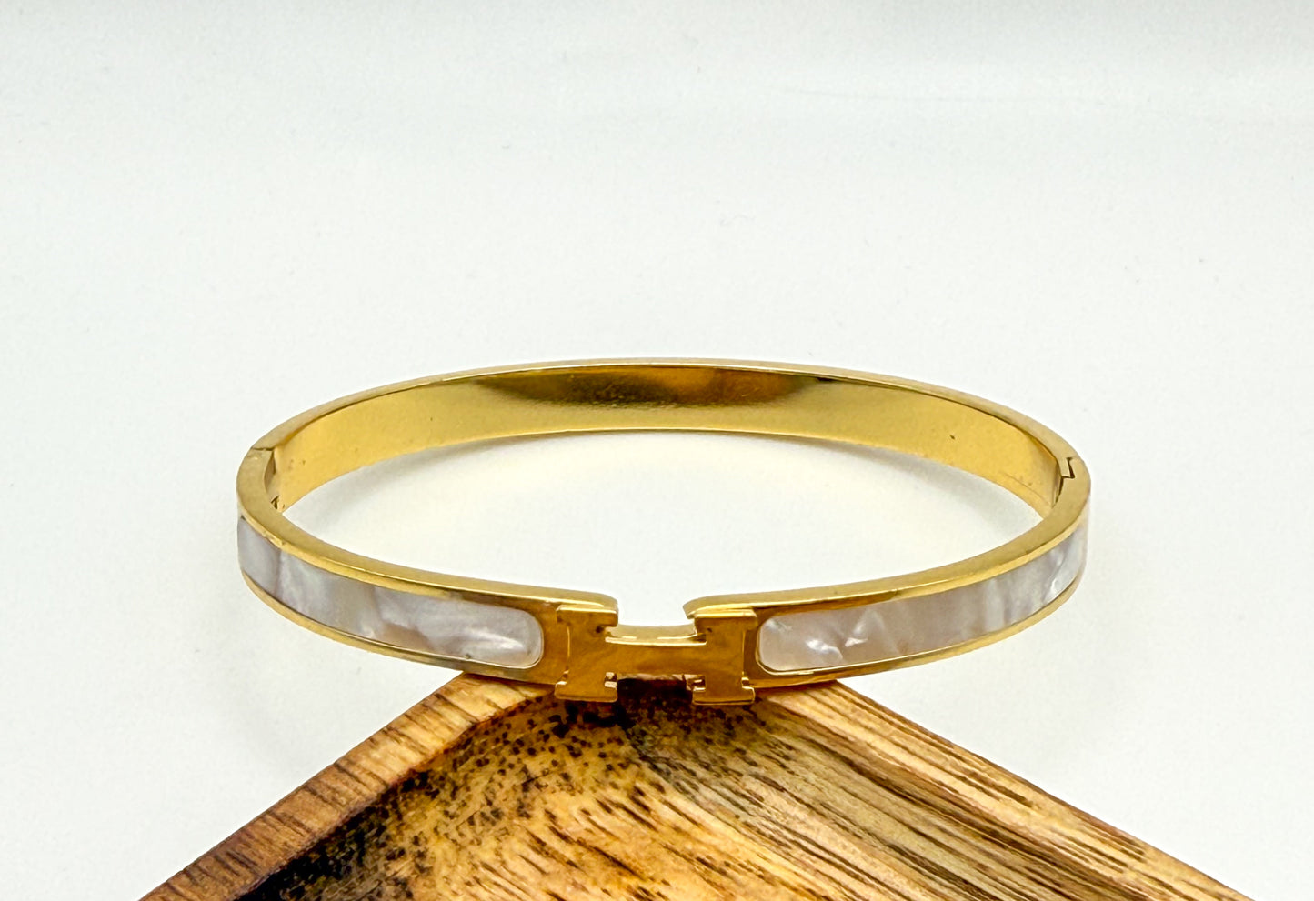 Hermes Gold Bangle Bracelet