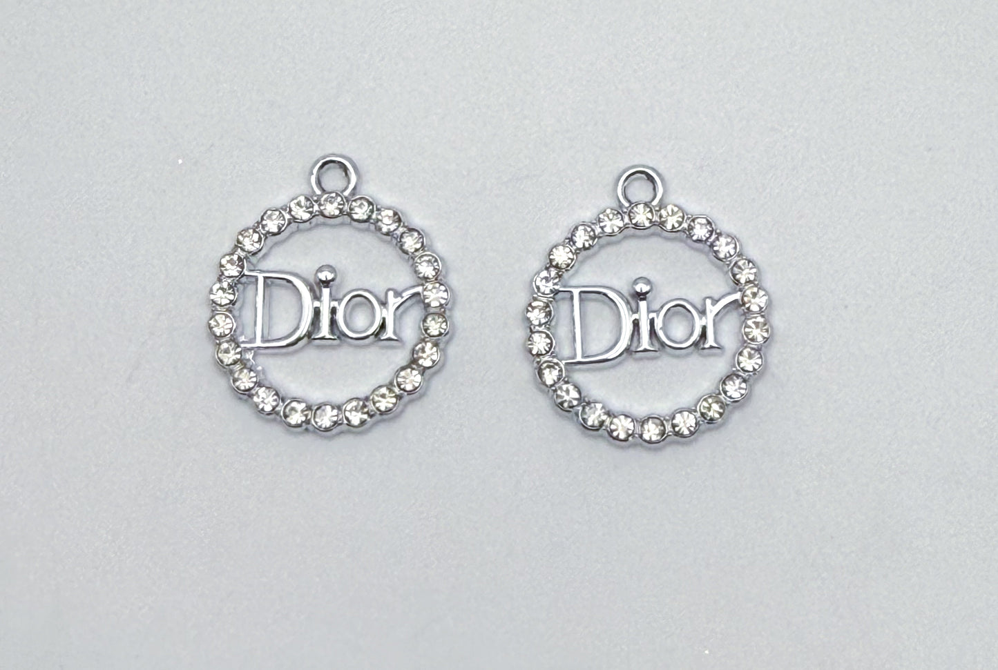 Round Dior Gold and Silver DIY Charms