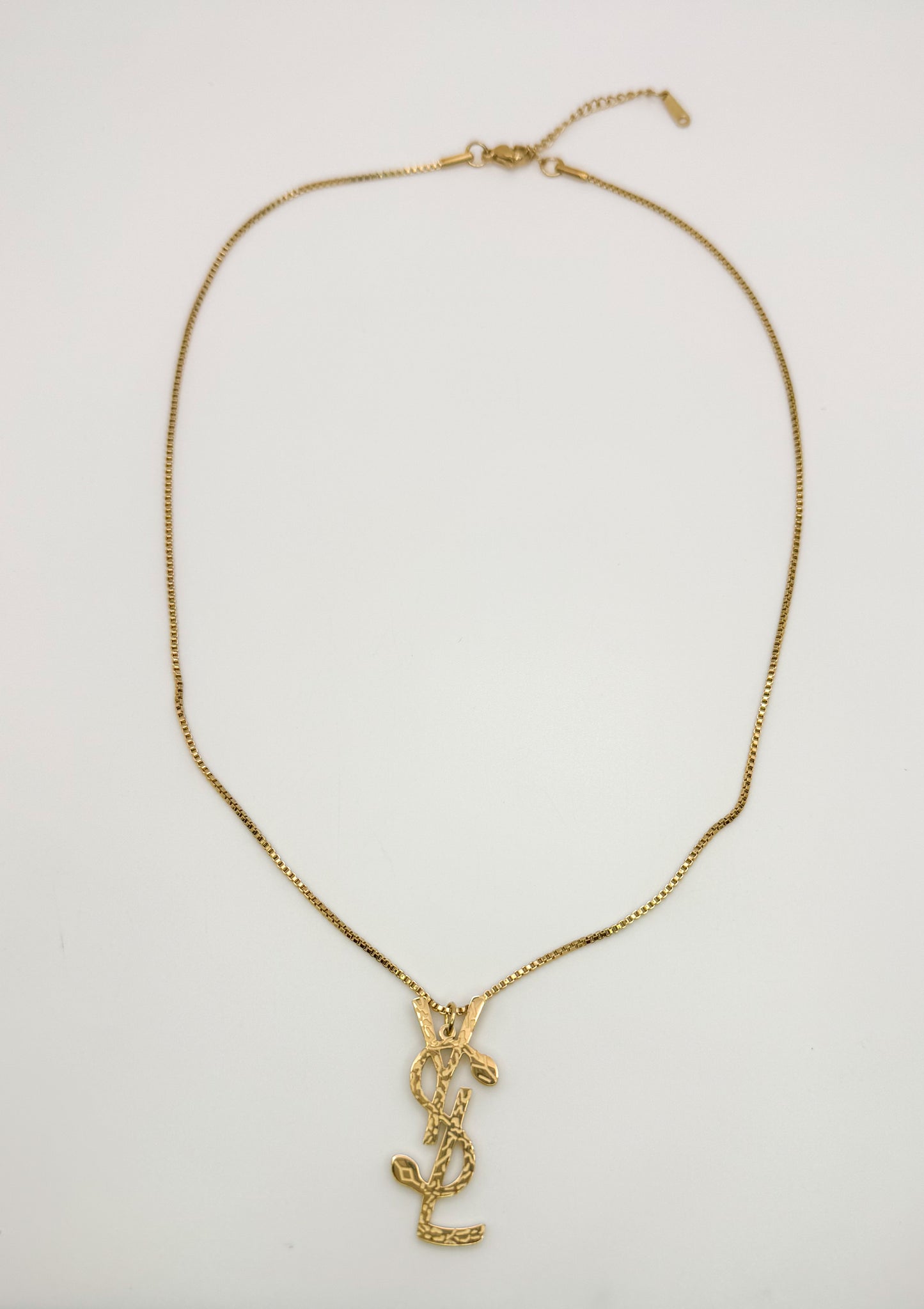 YSL Designer Gold Stainless Steel Necklace