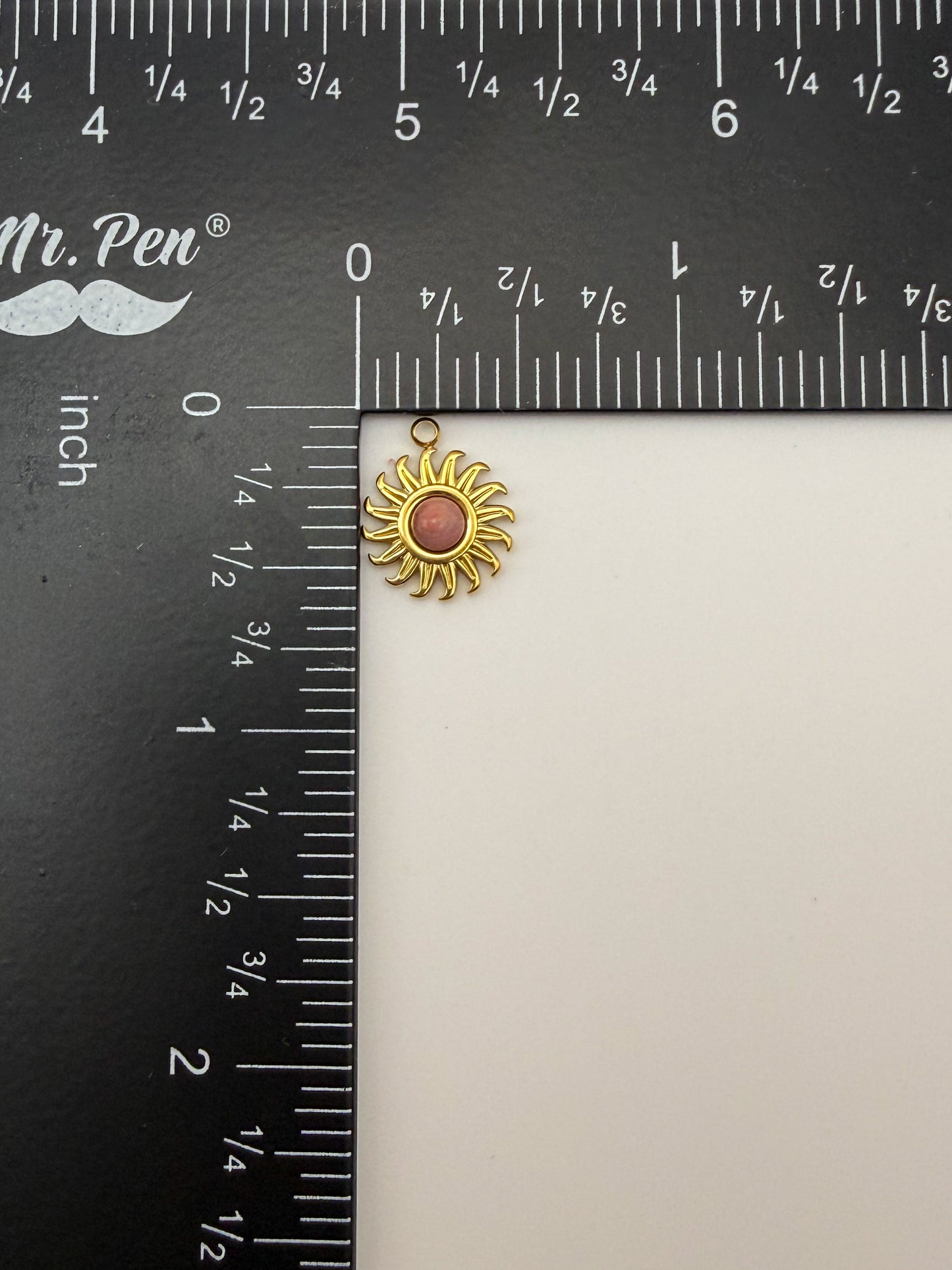Stainless Steel Gold Mini Sun Charms