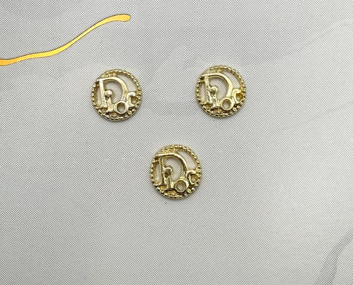 Gold Designer Mini Metal DIY Nail Charm