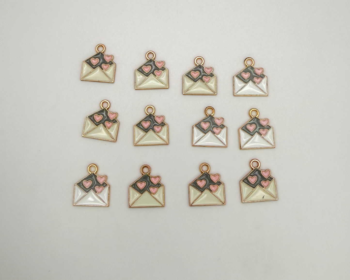 Love Letter Gold DIY Metal Charms