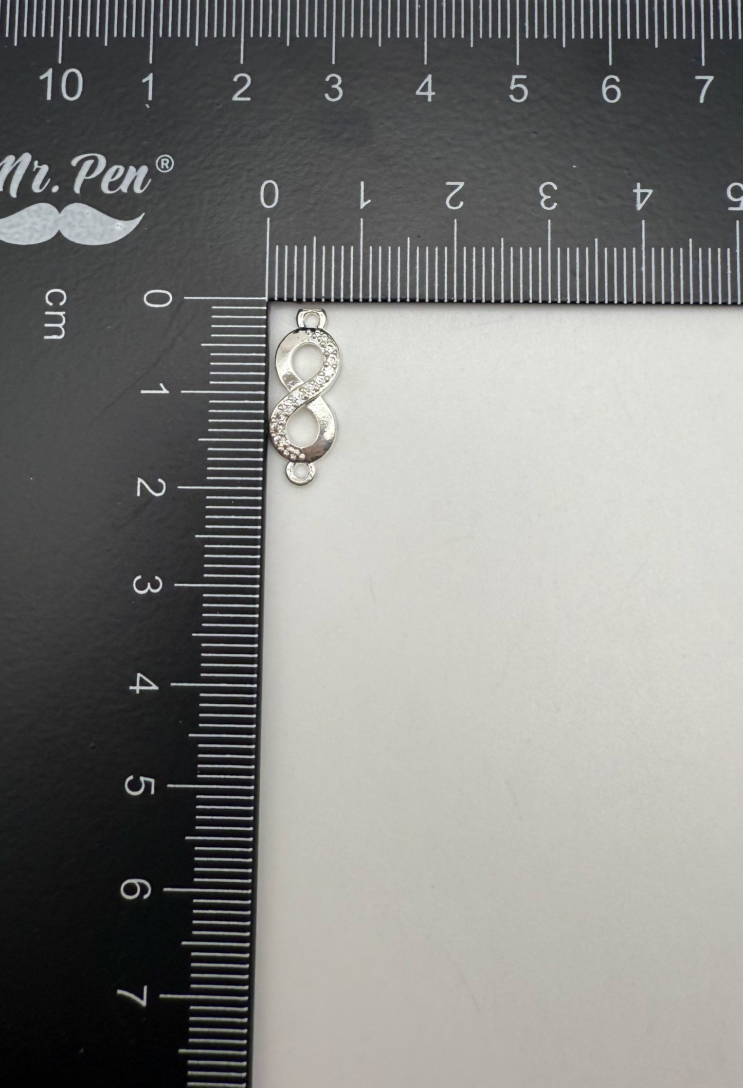 Mini Silver Infinity Connector Charms