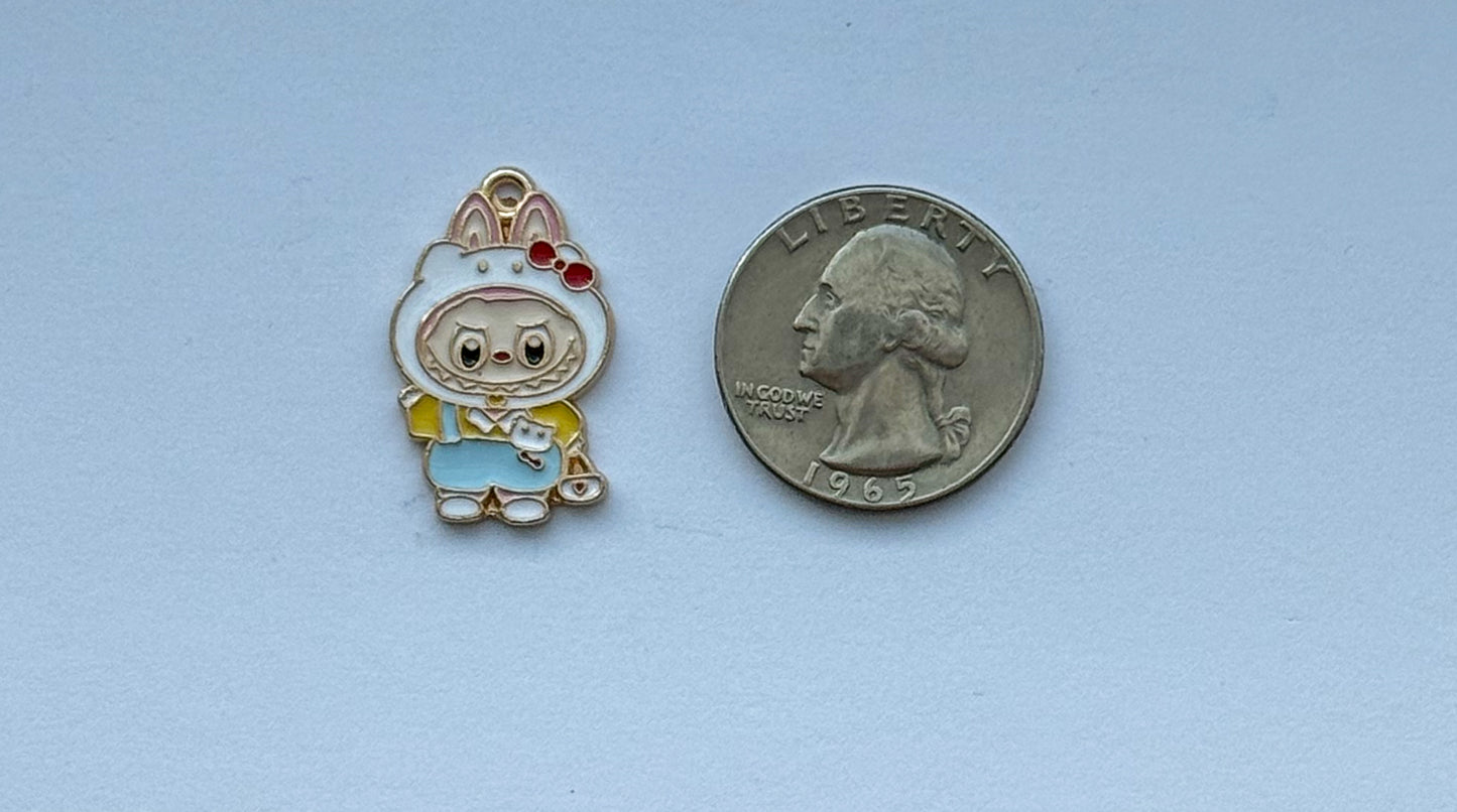 HKitty Cosplay Labubu DIY Gold Charms
