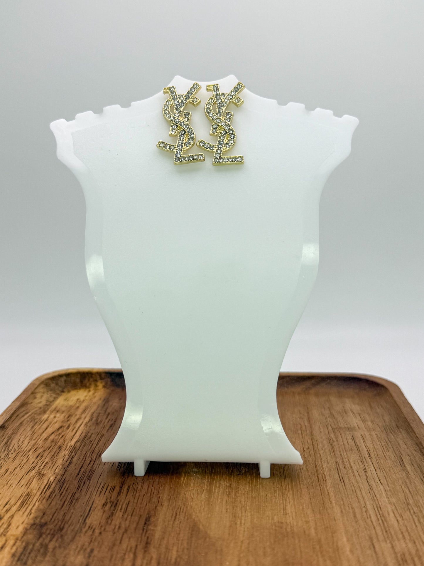 YSL Designer Statement Stud Earrings