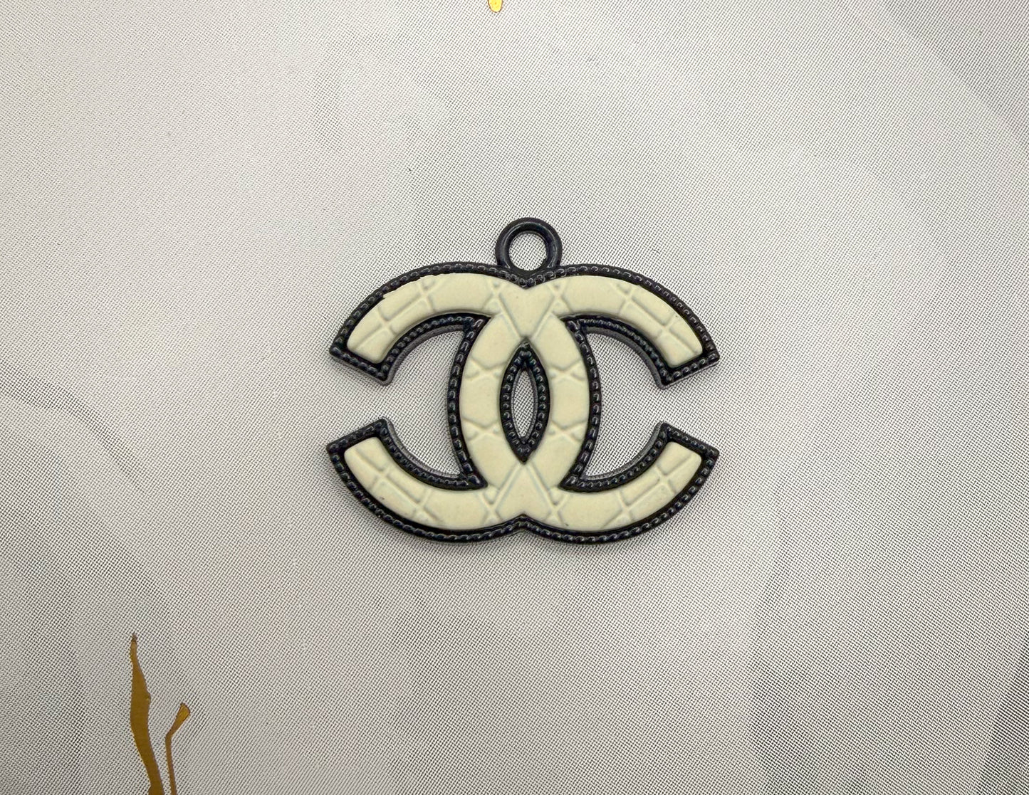 High Quality Black & White CC Designer Charm Pendant