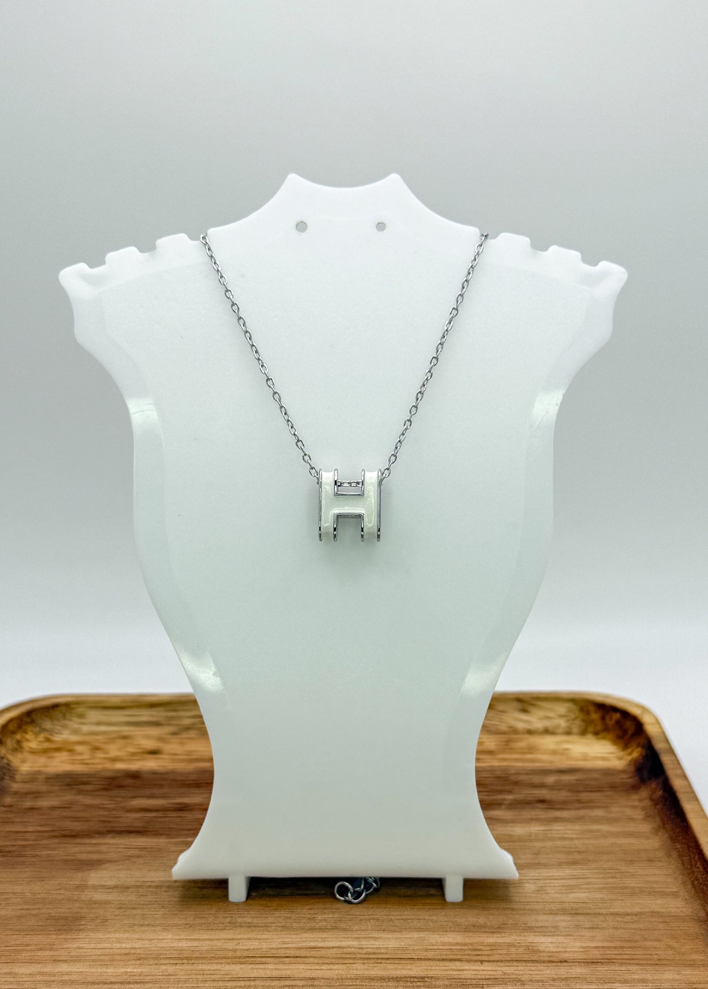 Silver Hermes Designer Necklace