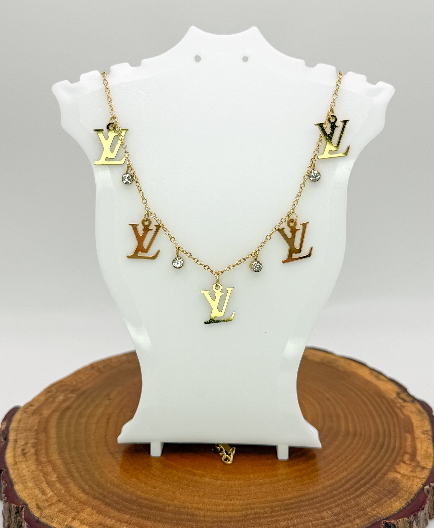 LV Designer Symbolic Gold Necklace