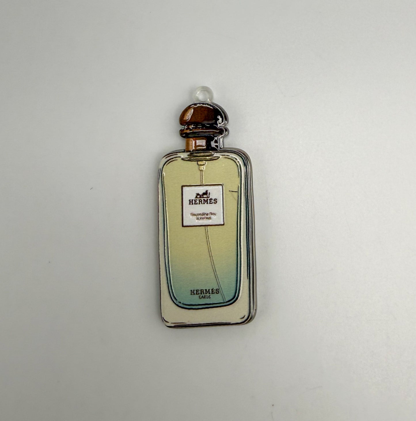 NEW Special Designer Perfume Bottle & Circle Acrylic DIY Charms Keychain