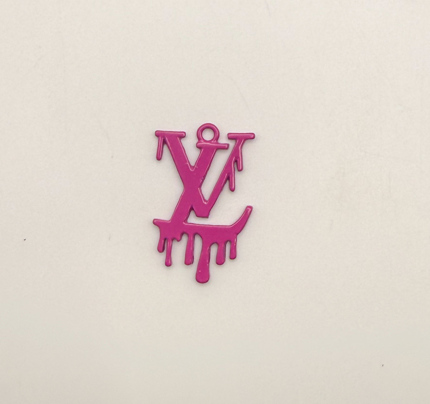 Dripping LV Designer Colorful Enamel Metal DIY Charms
