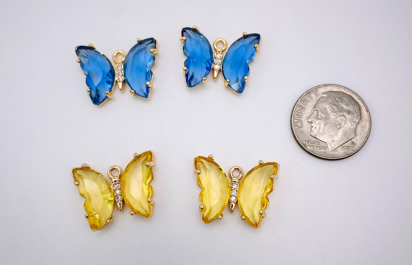 Gem Butterfly Charms