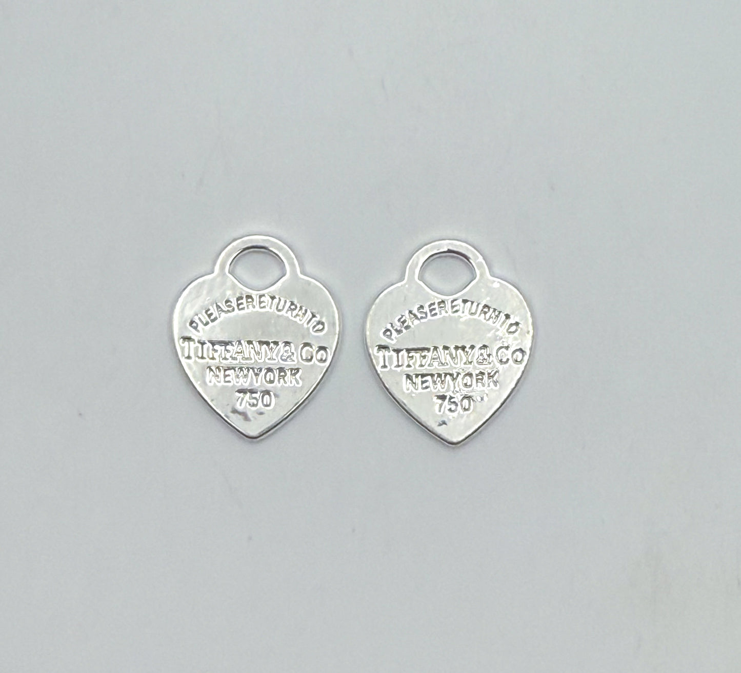 Silver Tiffany & Co Heart Metal DIY Charms