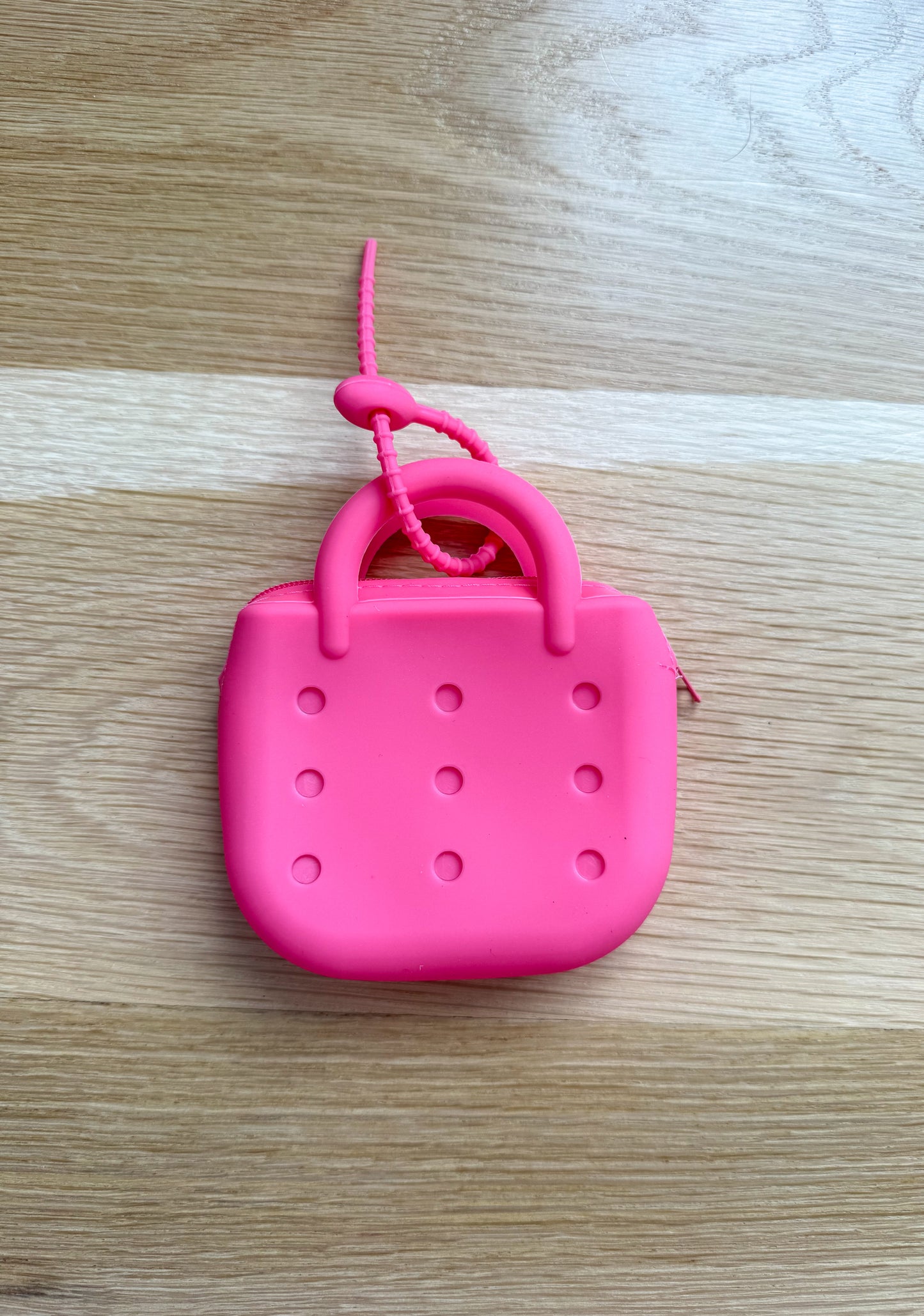 Silicone PopSocket Zippered Mini Keychain Purse