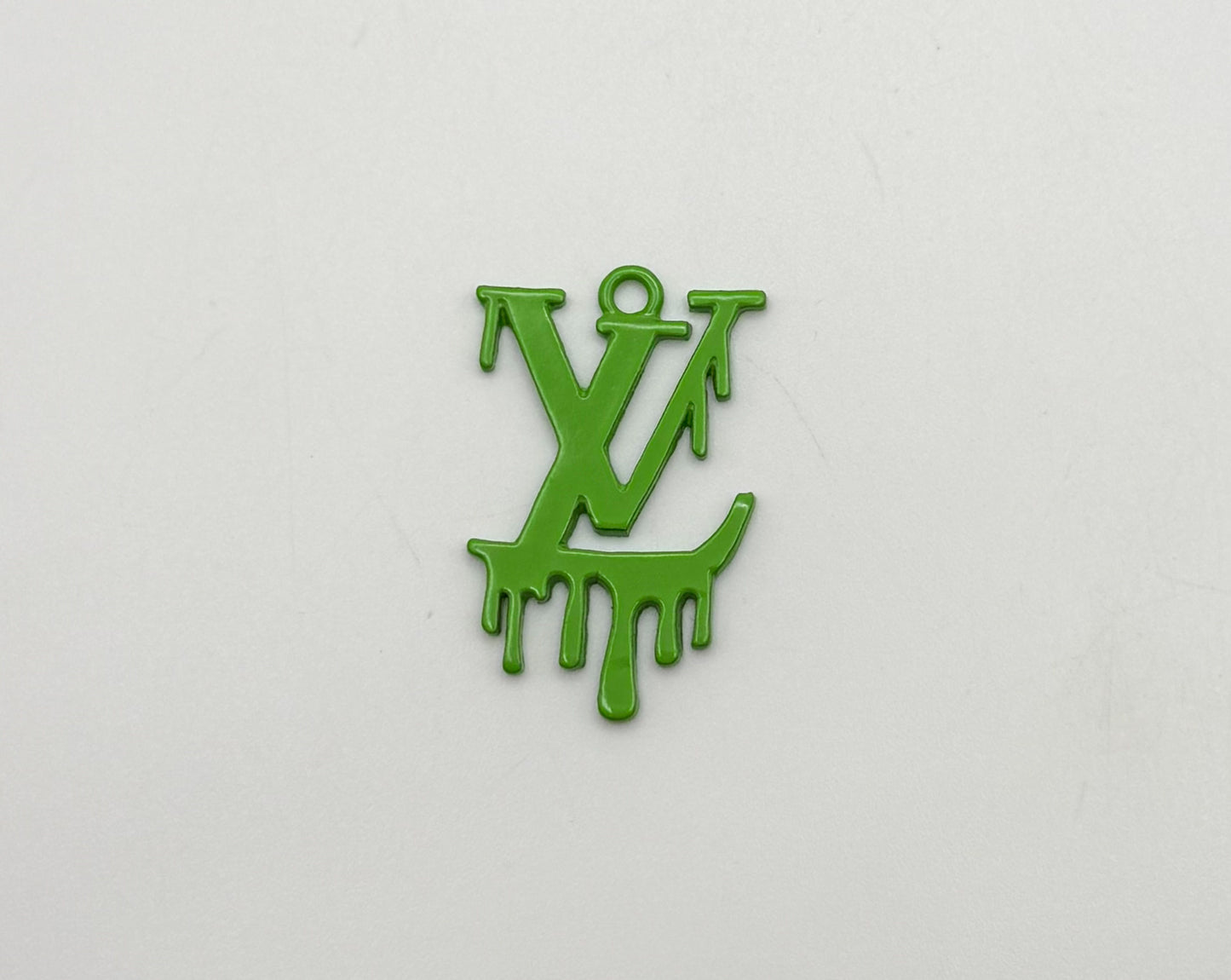 Dripping LV Designer Colorful Enamel Metal DIY Charms