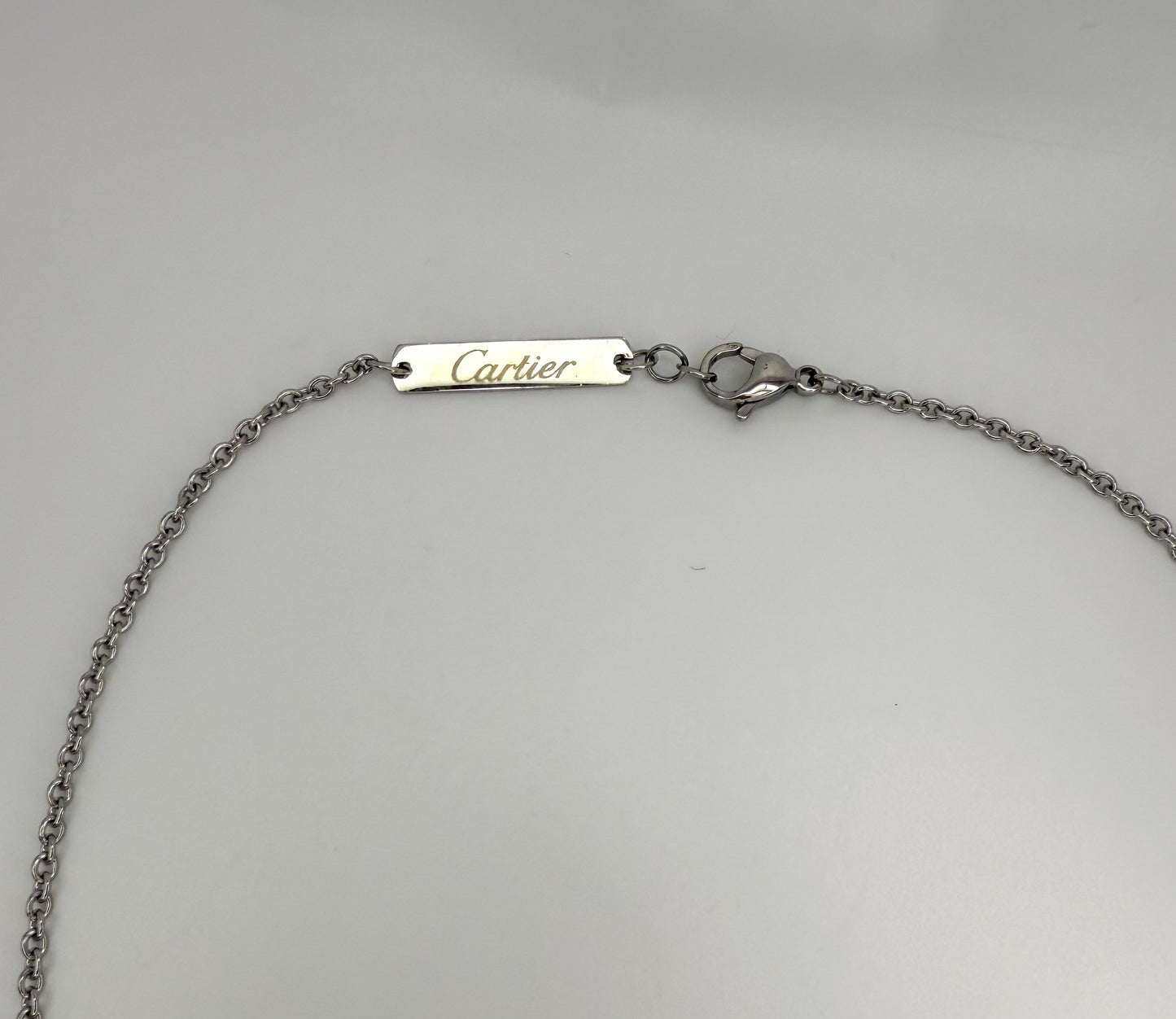 Silver Cartier Designer Heart Necklace