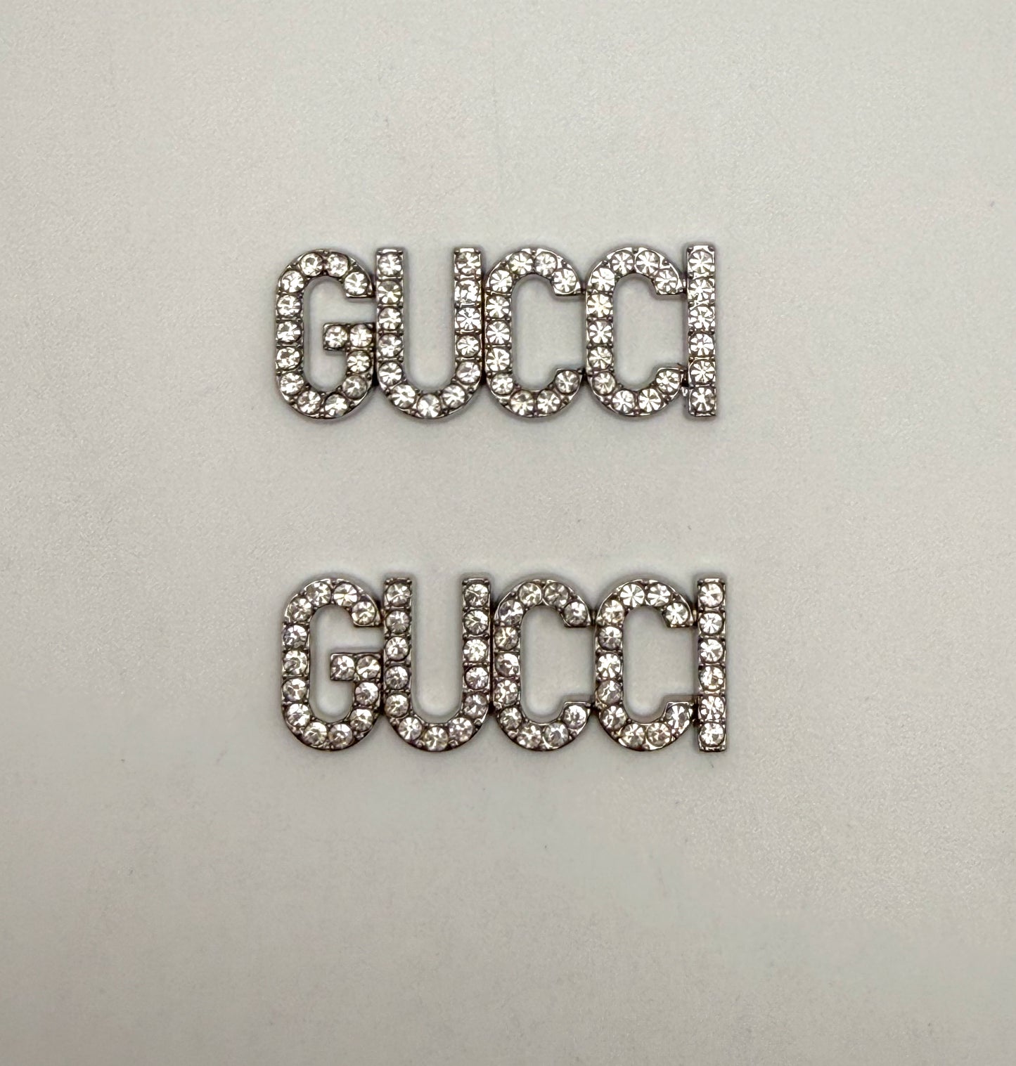 Silver Gucci or Dior Designer Metal DIY Charms
