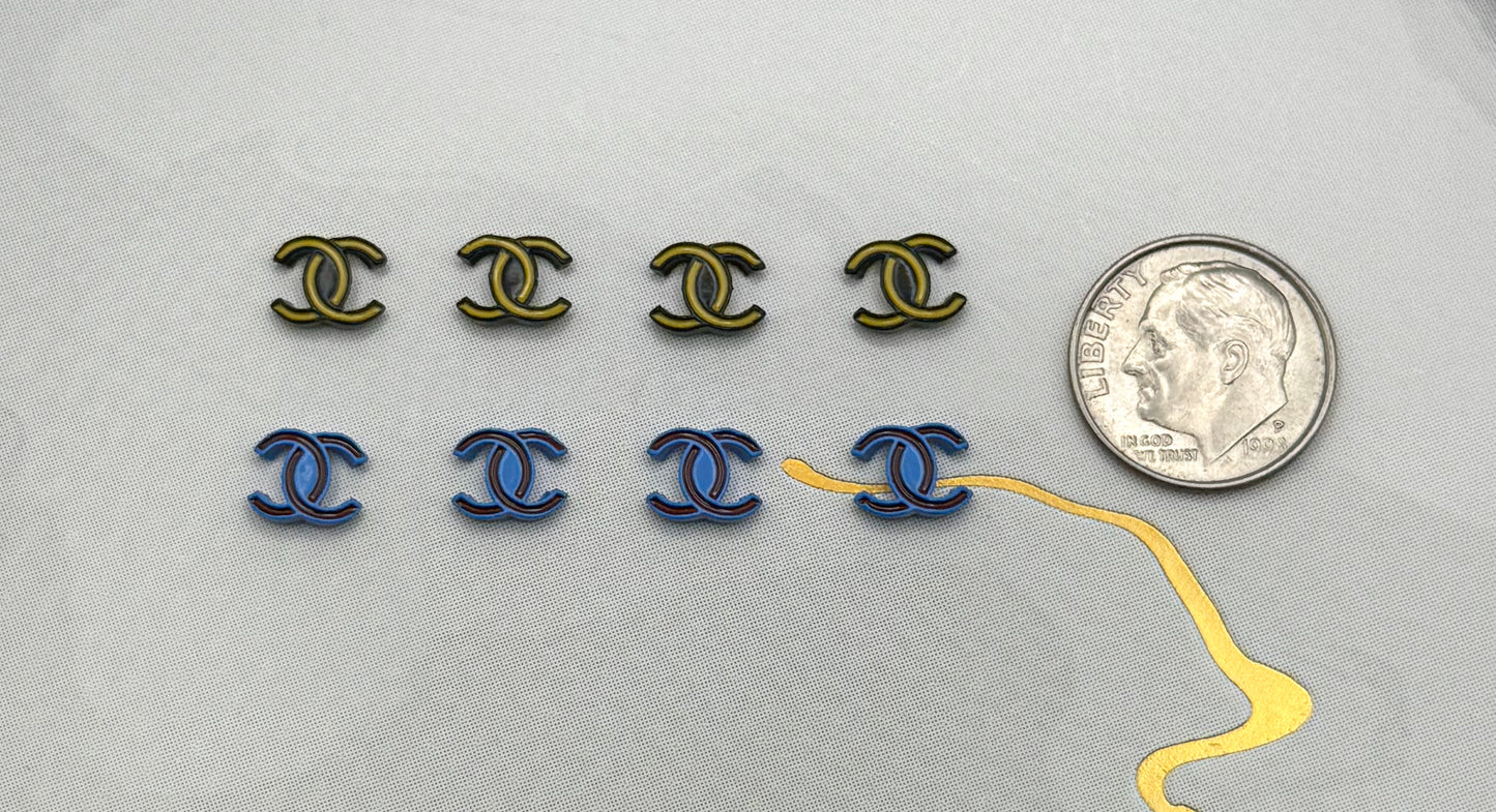 CC Colorful Mini DIY Metal Nail Charms