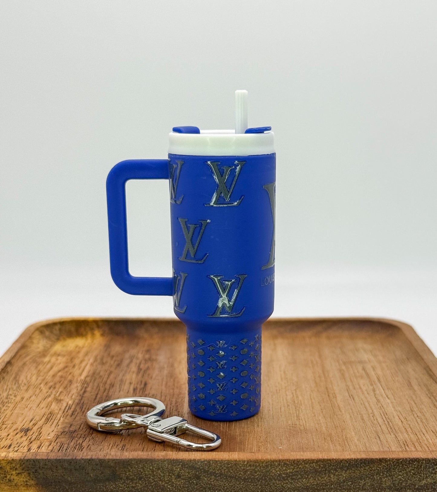 Designer Lipstick Holder Tumbler Cup Key Chain- LV, CC