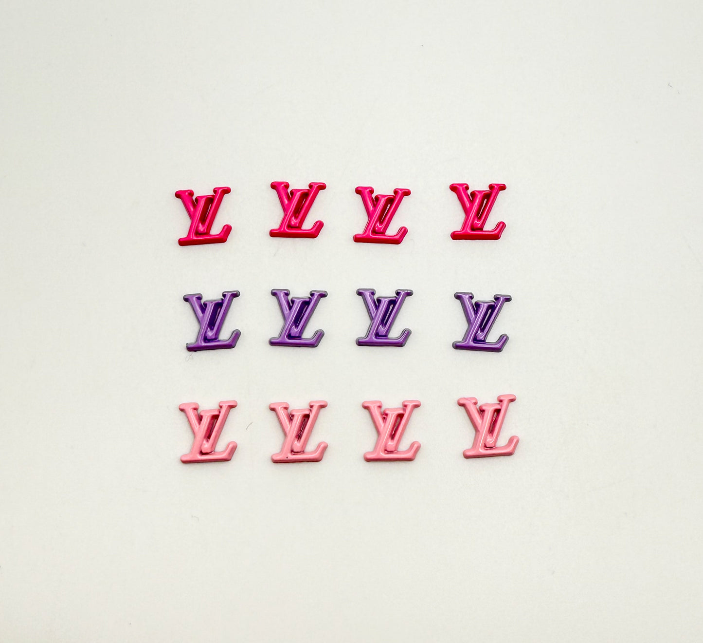 Colorful LV Designer Metal DIY Nail Charms