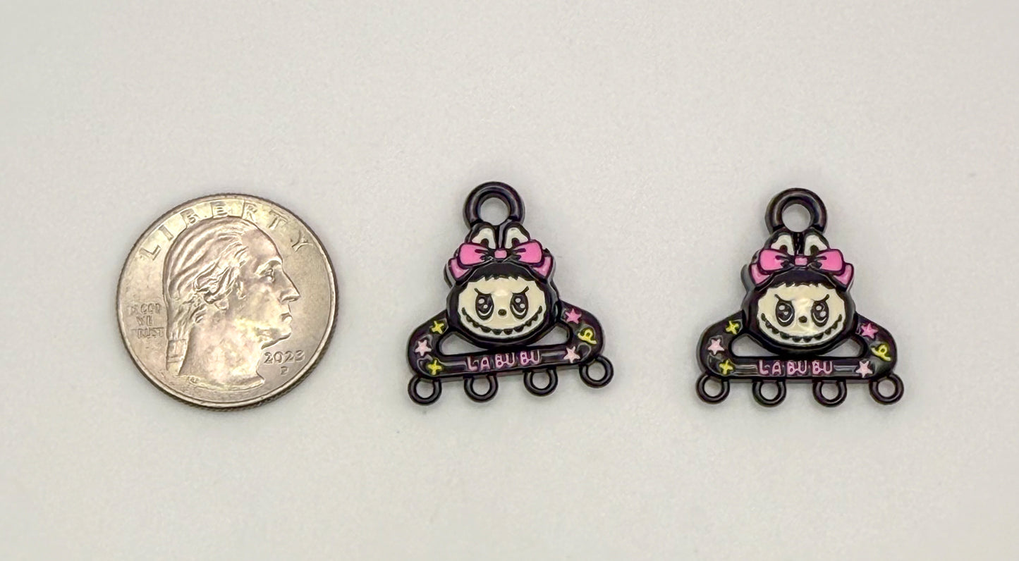 Labubu DIY Multi Layer Keychain Charm Connector