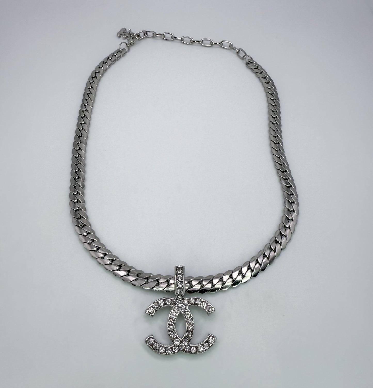 Bold n Silver CC Designer Necklace