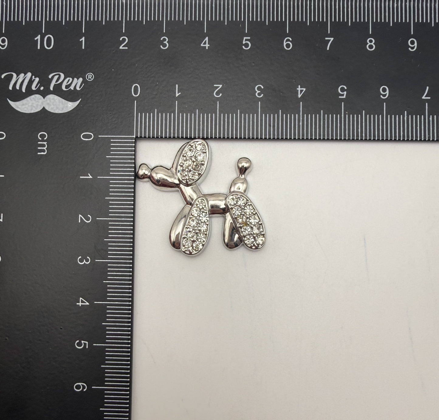 Gold & Silver Balloon Dog Metal DIY Charms
