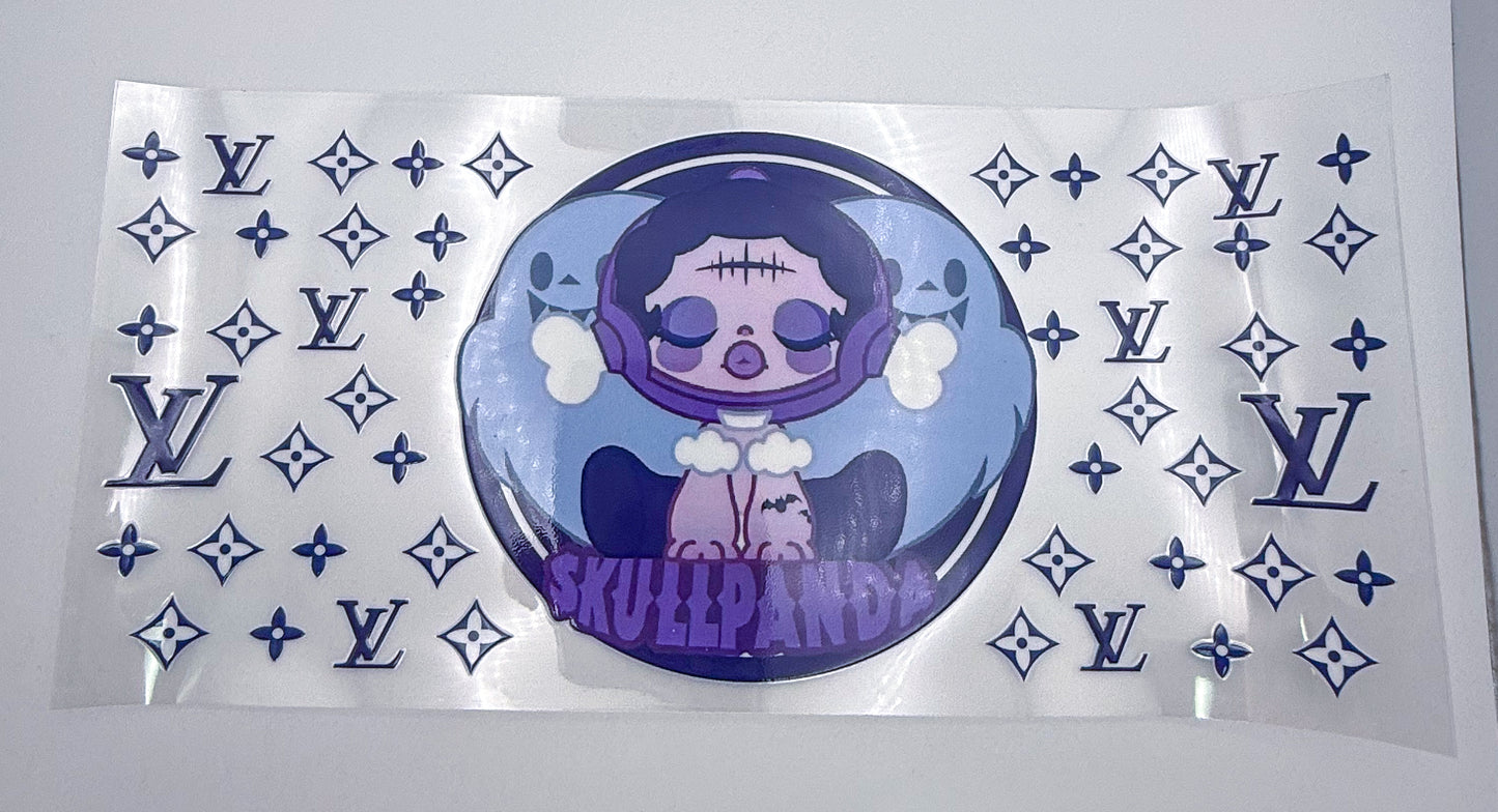Designer & PopMart’s Skull Panda DTF Cup Wraps for DIY Cups