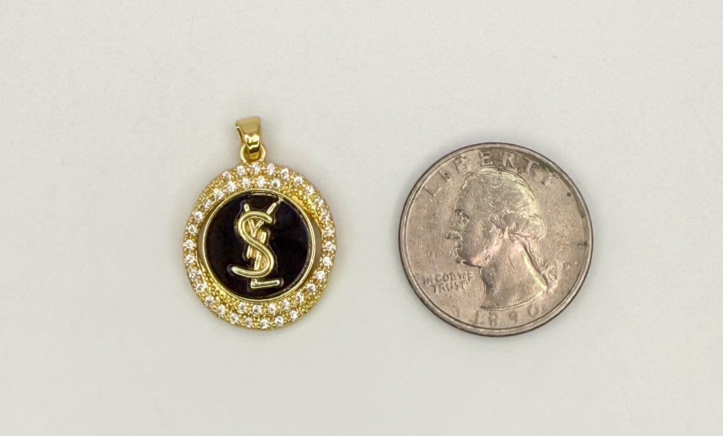 High Quality YSL Designer Gold DIY Charm Pendant