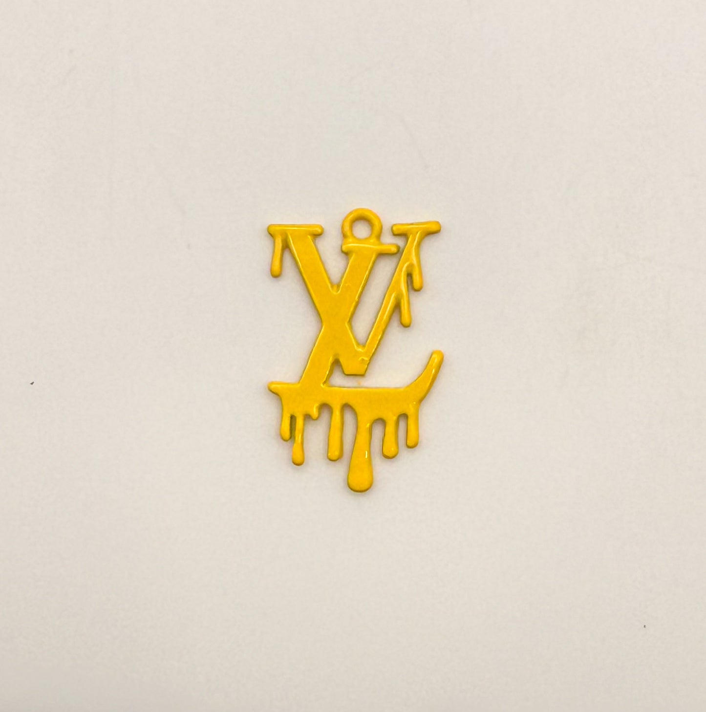 Dripping LV Designer Colorful Enamel Metal DIY Charms