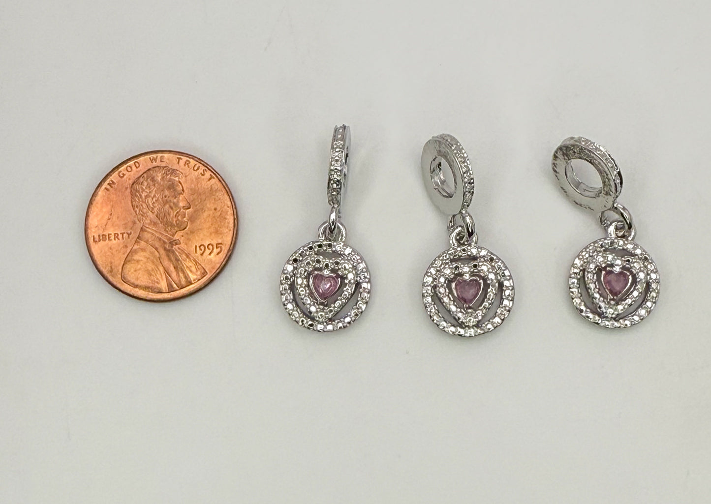 Silver Charm Bracelet DIY Charms-Coffee, Heart & Wings