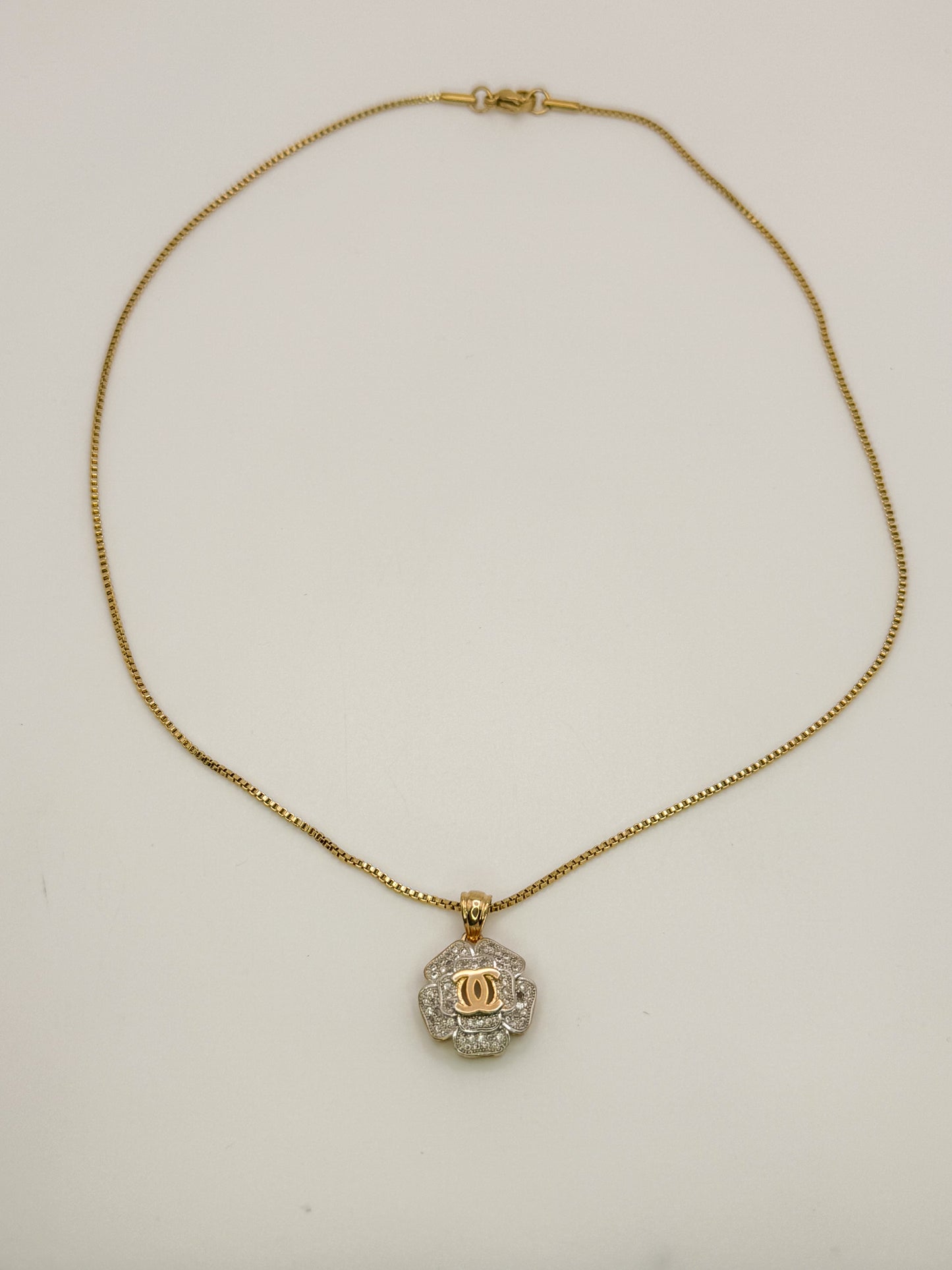 CC Designer Gold Stainless Steel Necklace